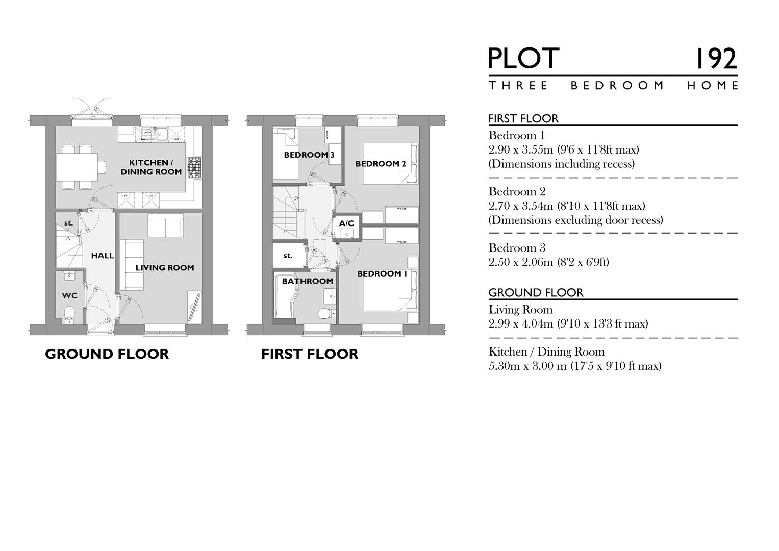 Plot 192, 27, The Drove, Weymouth floorplan