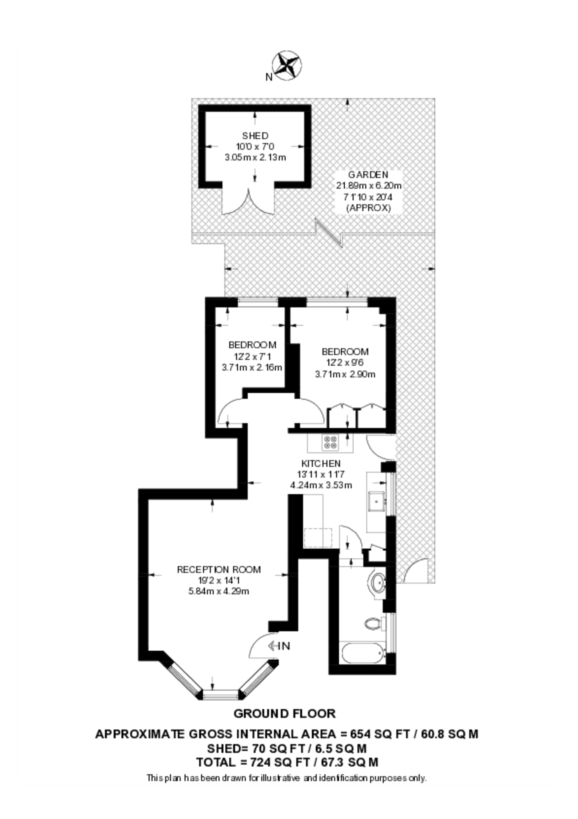 Holden Road, N12, Woodside Park floorplan
