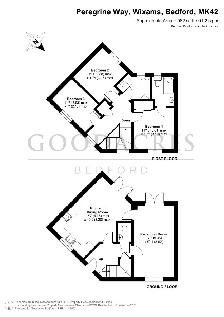 5 Peregrine Way, Bedford floorplan