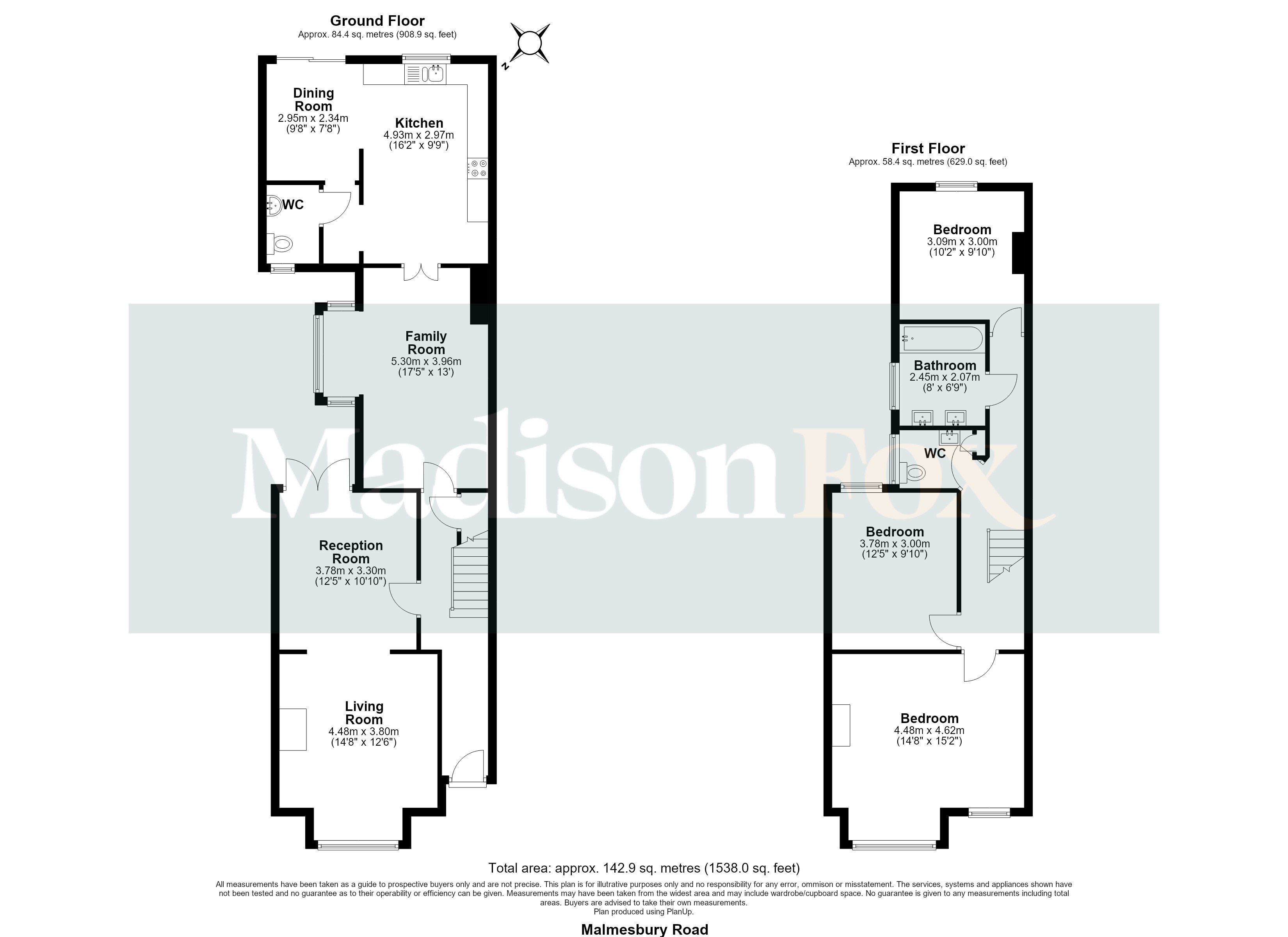 71, Malmesbury Road, South Woodford floorplan