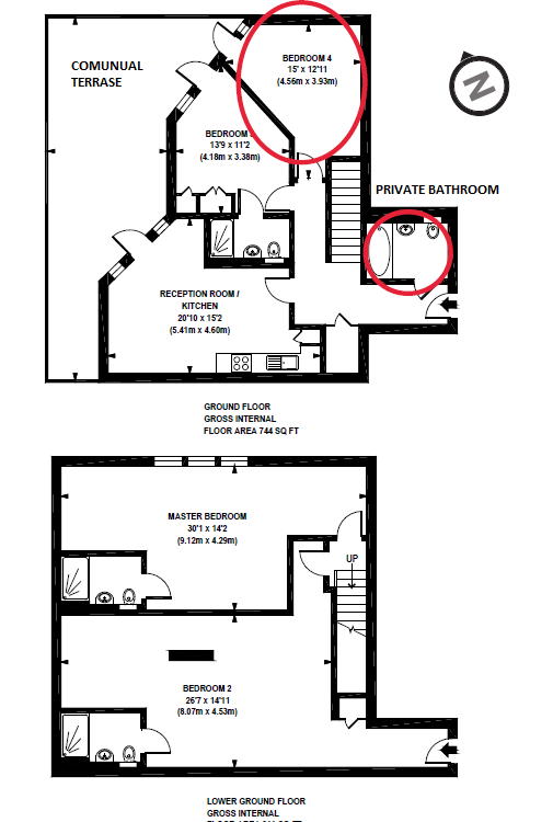 Dovecote House, Water Gardens Square, Canada Water, London floorplan