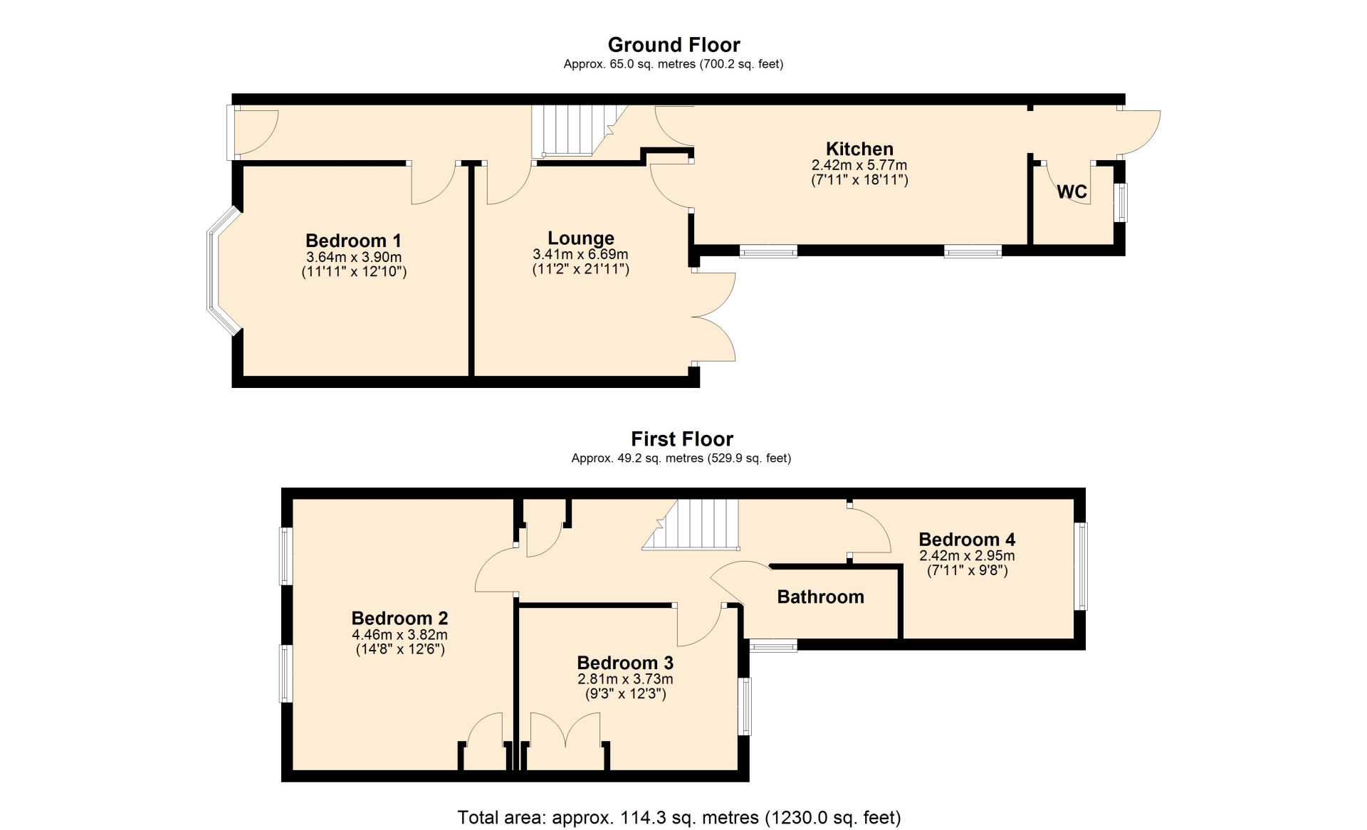 56, Derby Road, Northampton floorplan