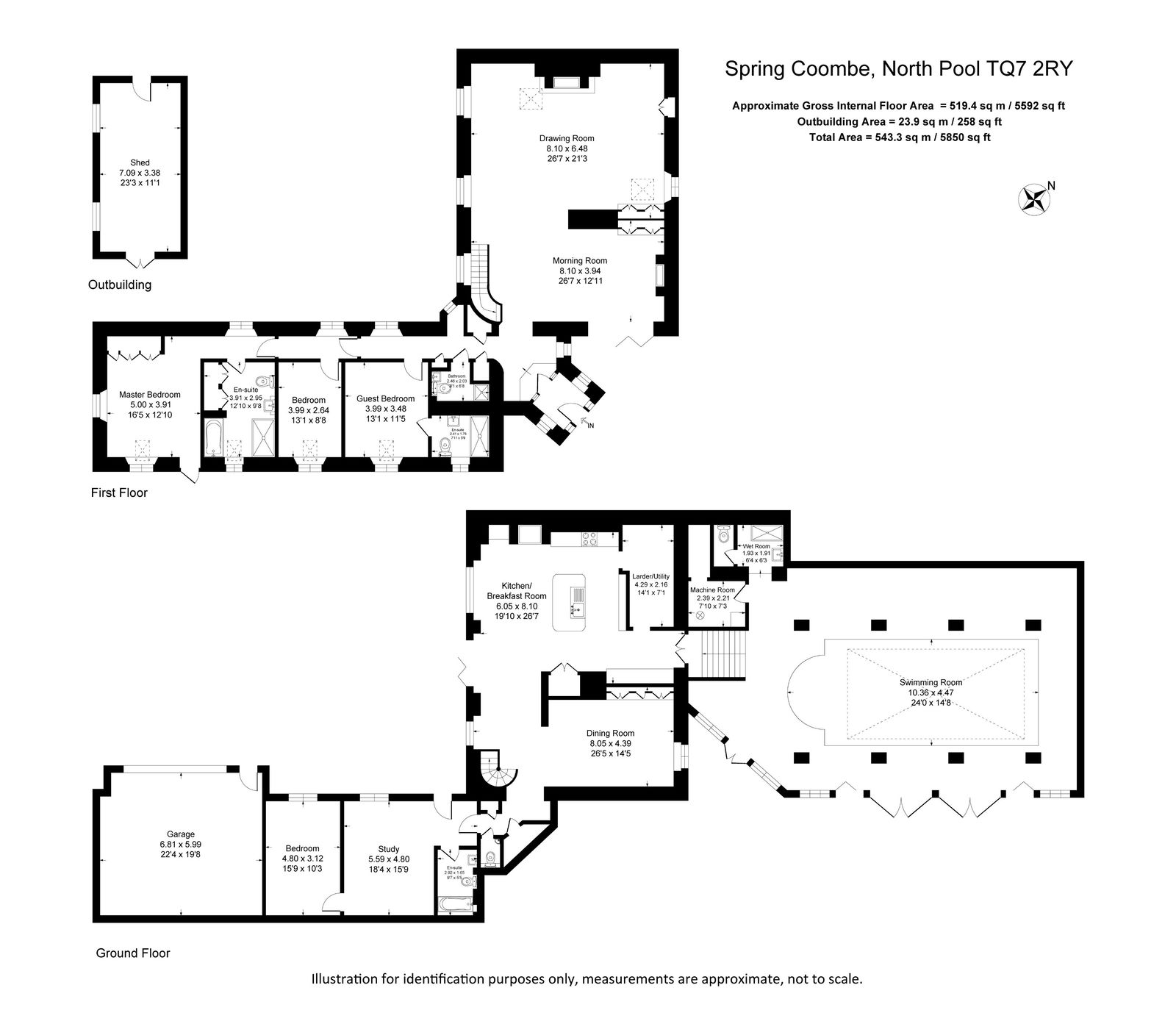 Spring Coombe, Kingsbridge floorplan