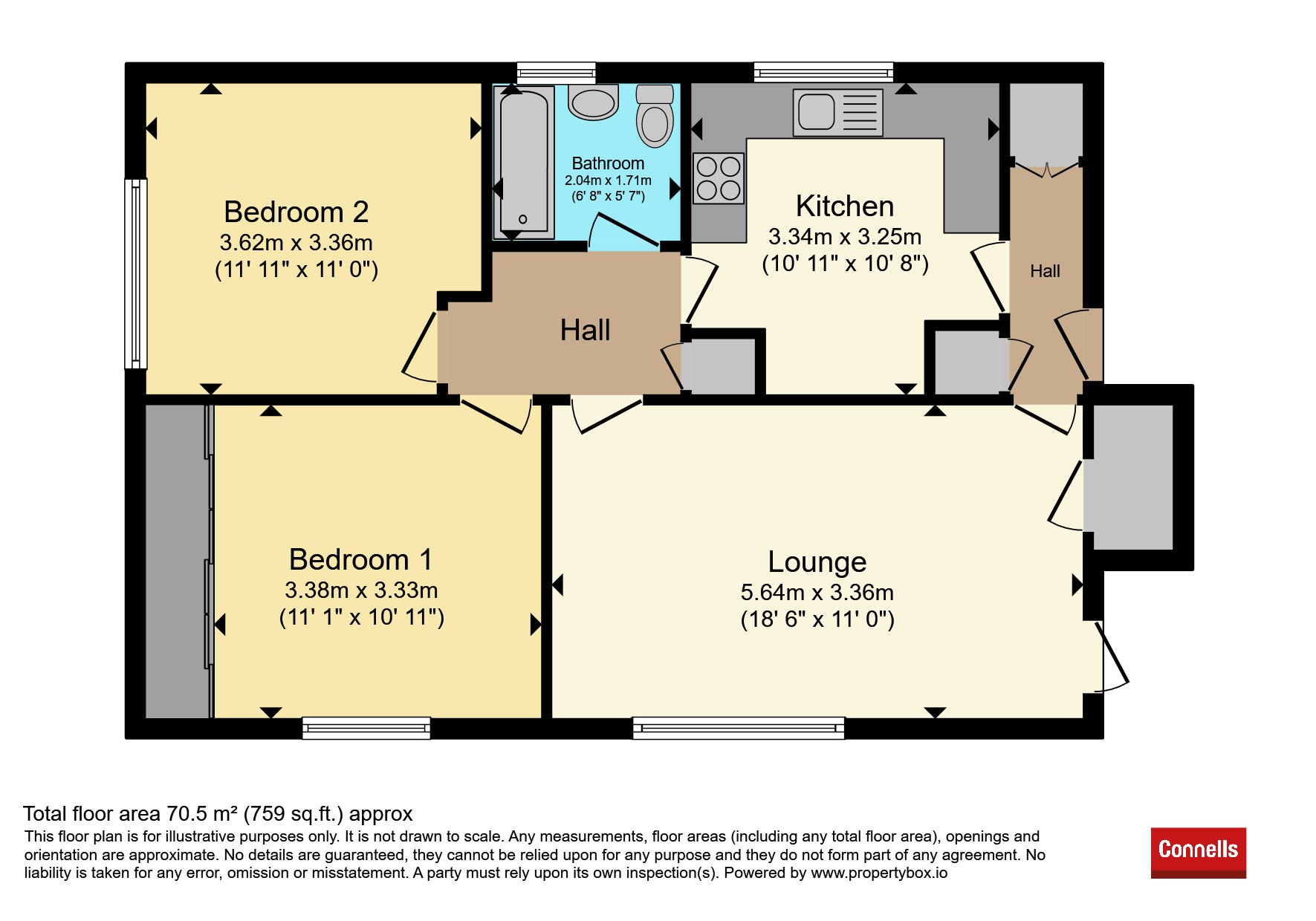 18, Tudor Court, Hitchin floorplan