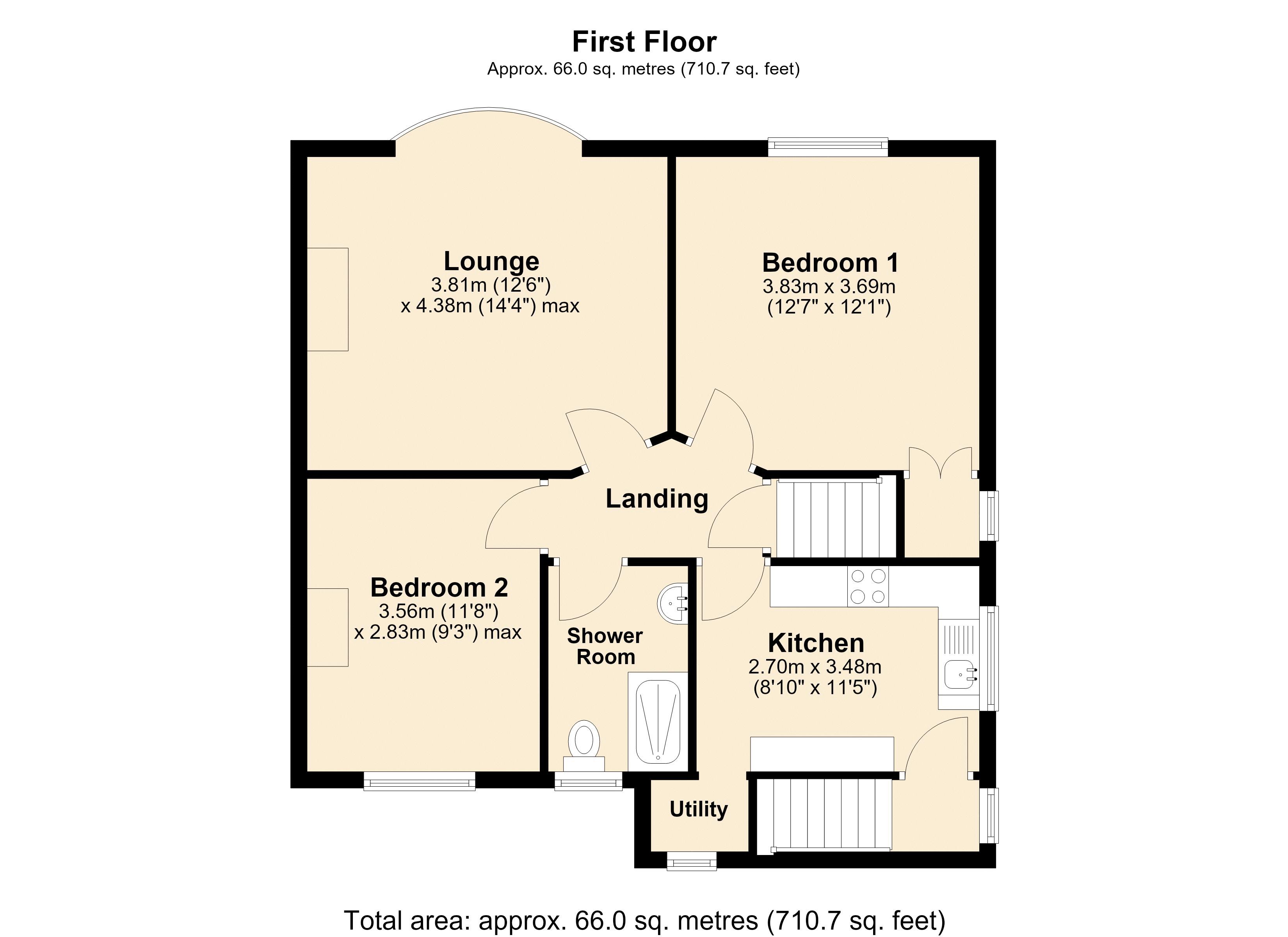 11, Olive Gardens, Low Fell floorplan