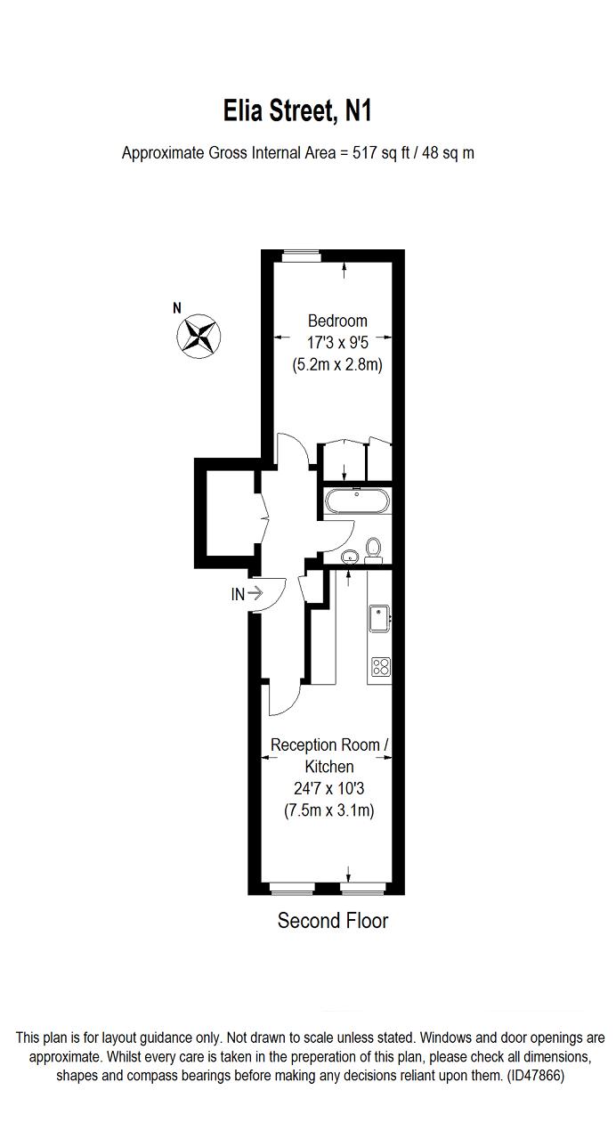 1 Bedrooms Flat to rent in Elia Street, Islington, London N1