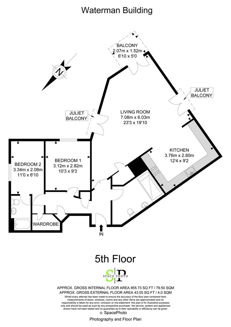 Flat 222, 14, Waterman Building, Westferry Road, London floorplan