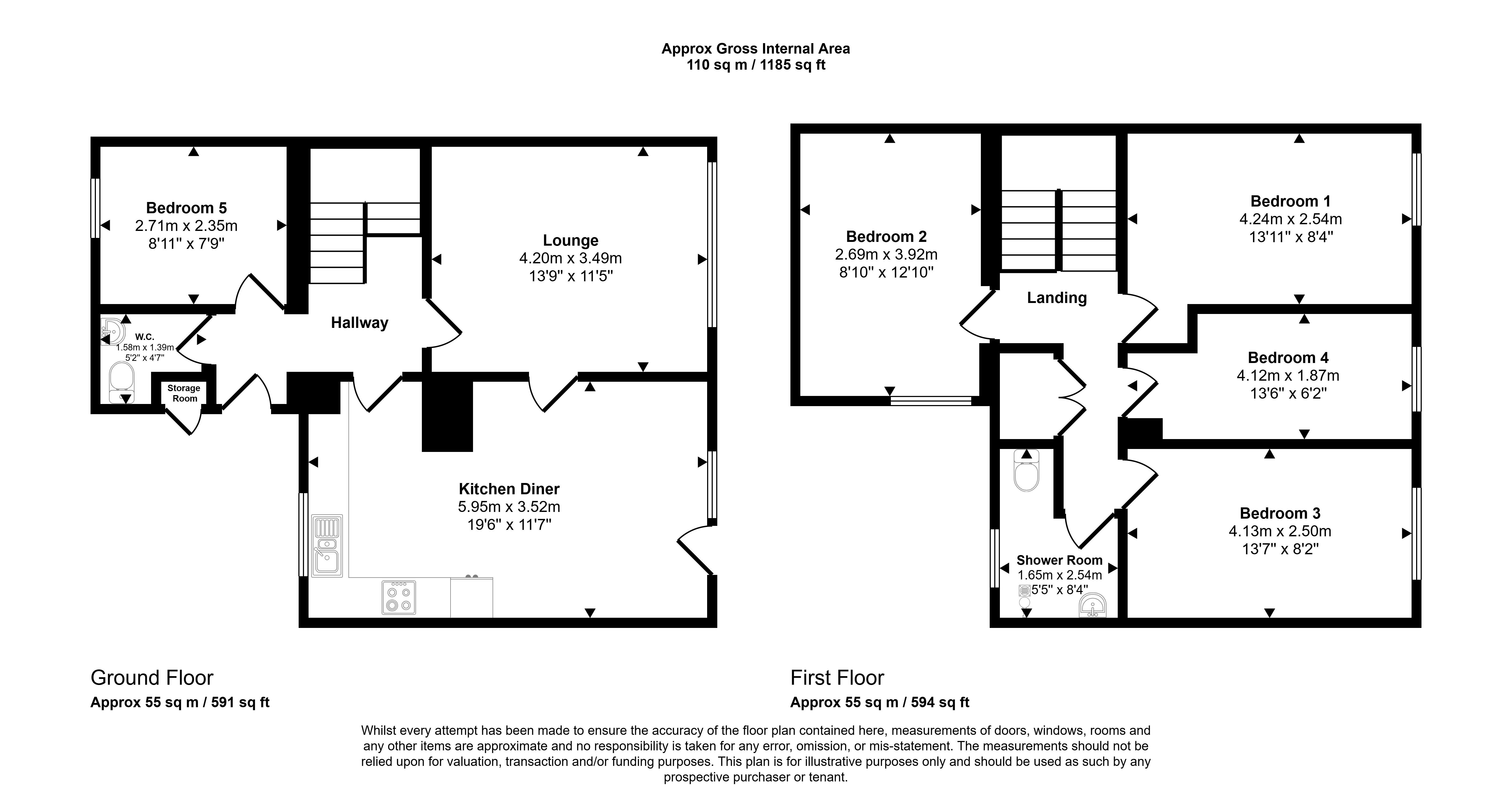 24, Markford Walk, Birmingham floorplan