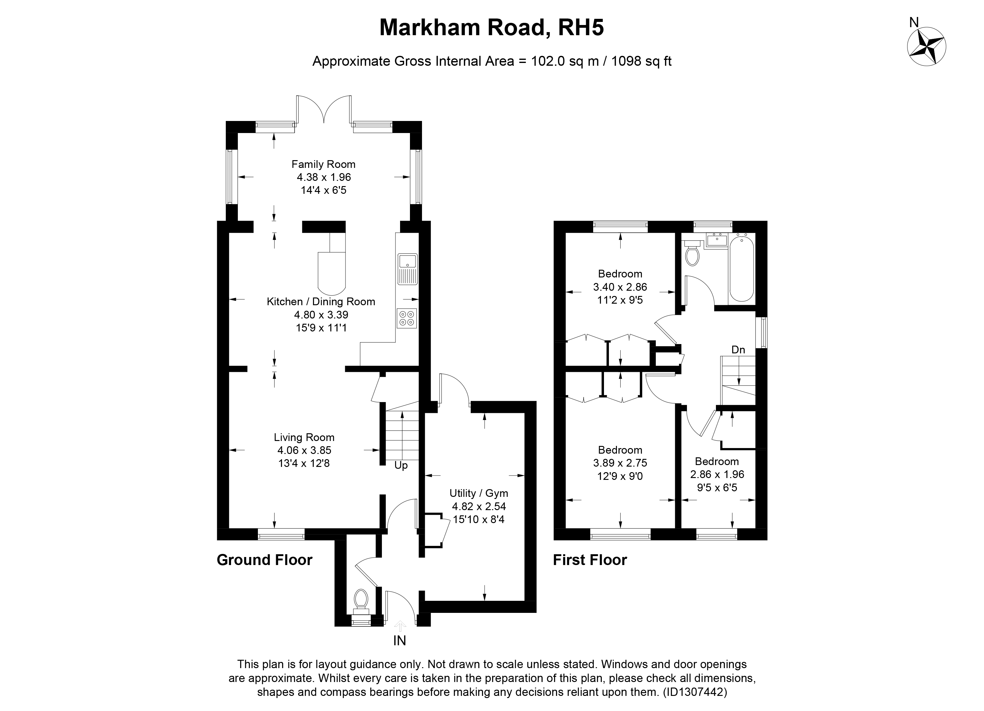 4, Markham Road, Dorking floorplan