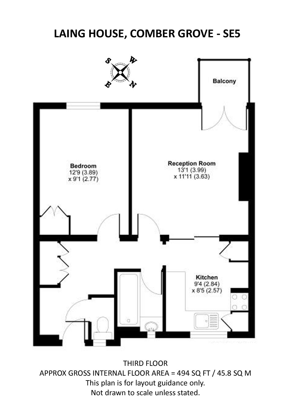 1 Bedrooms Flat for sale in Laing House Comber Grove, Camberwell SE5