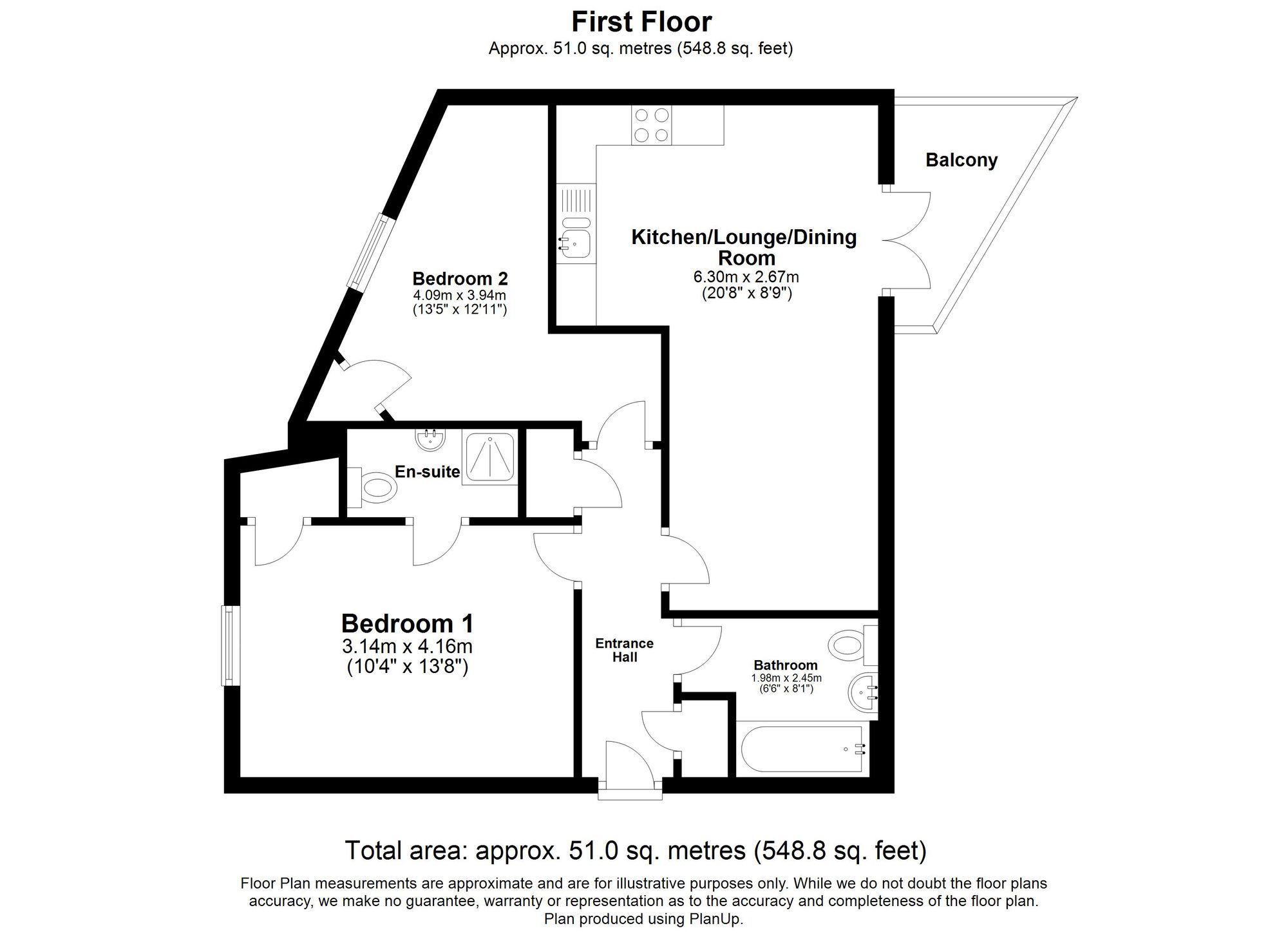 Flat 7, Jepps Courtyard Jepps Lane, Royston floorplan