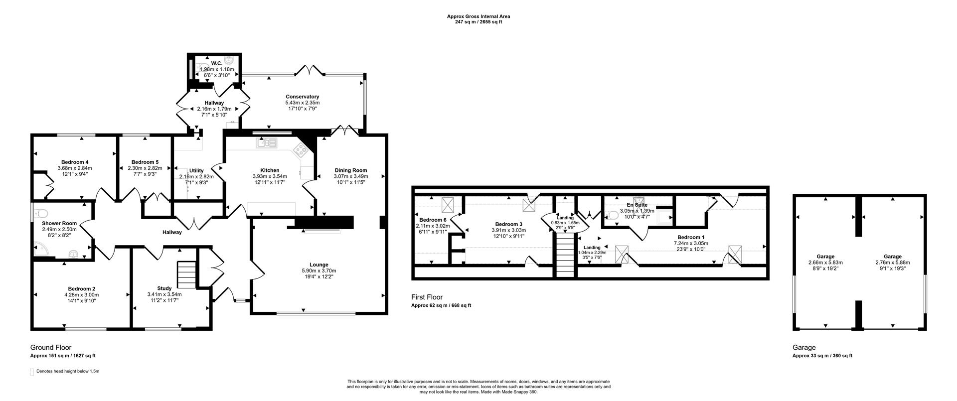 Glenfeshie, Chapel Road, Haverfordwest floorplan
