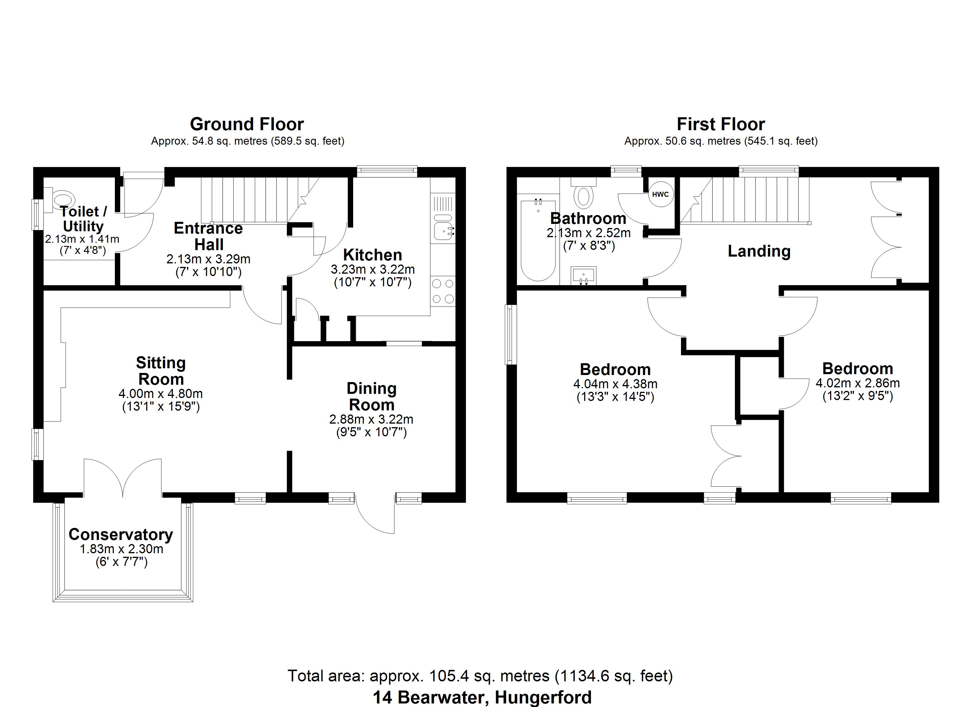 14, Bearwater, Hungerford floorplan