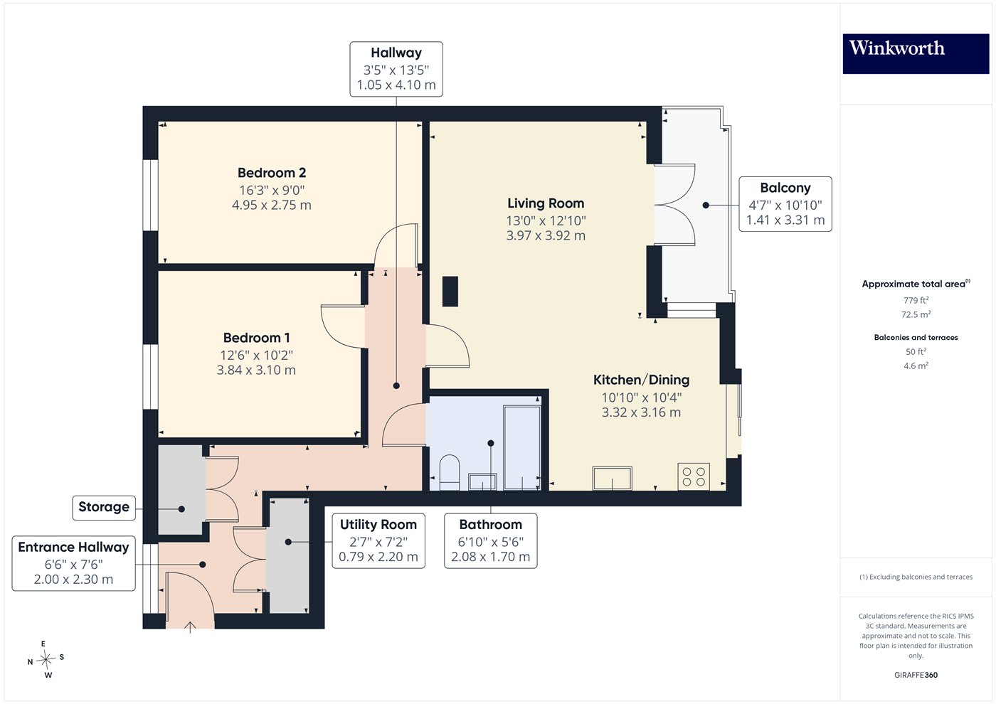 Flat 4, 23, Coxwell Boulevard, London floorplan