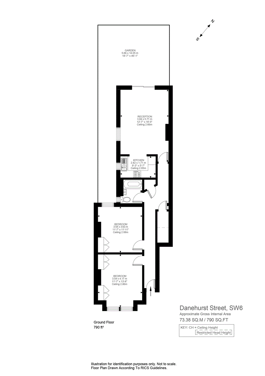 32, Danehurst Street, Fulham floorplan