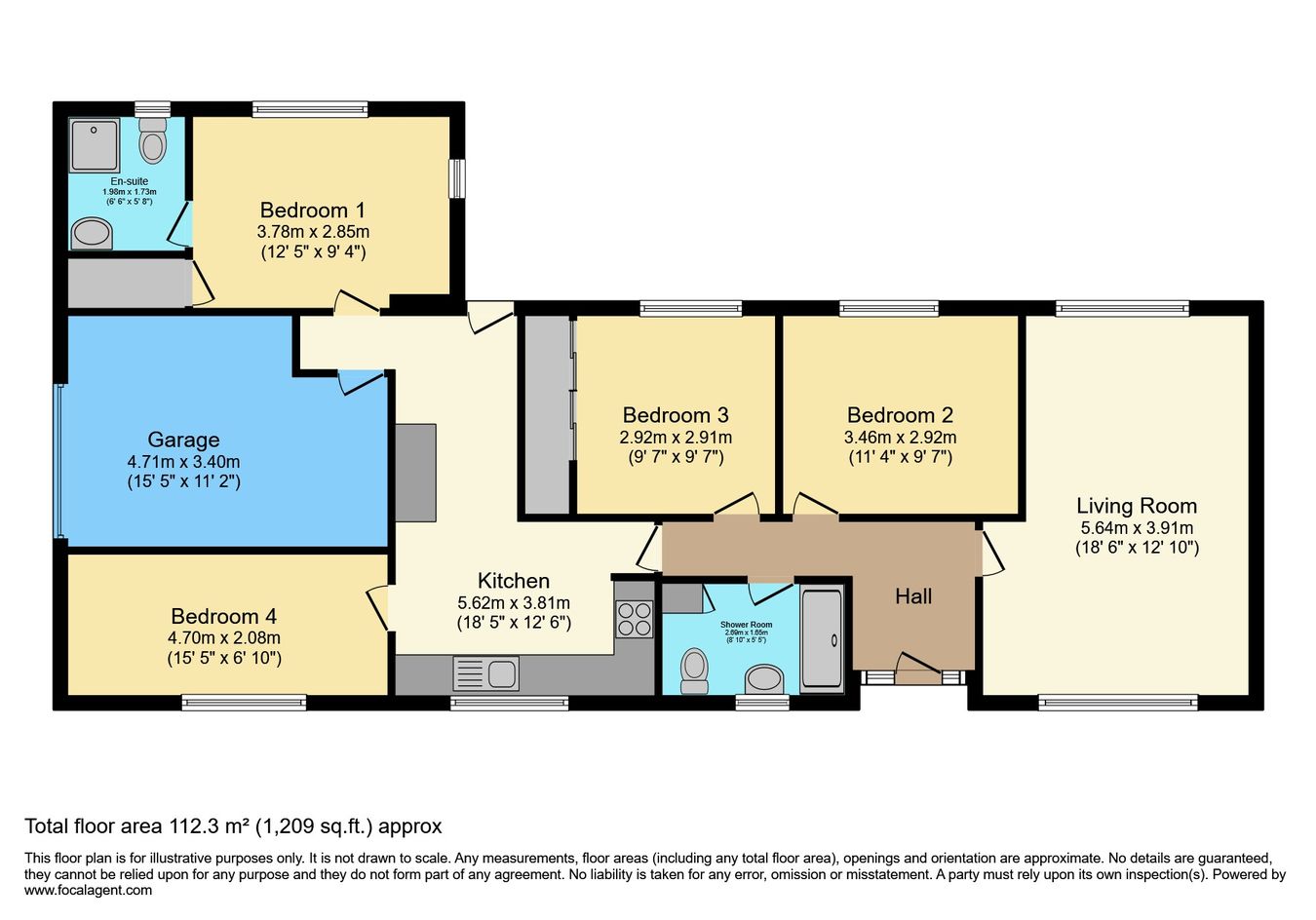 1a, Berkeley Rise, Torquay floorplan