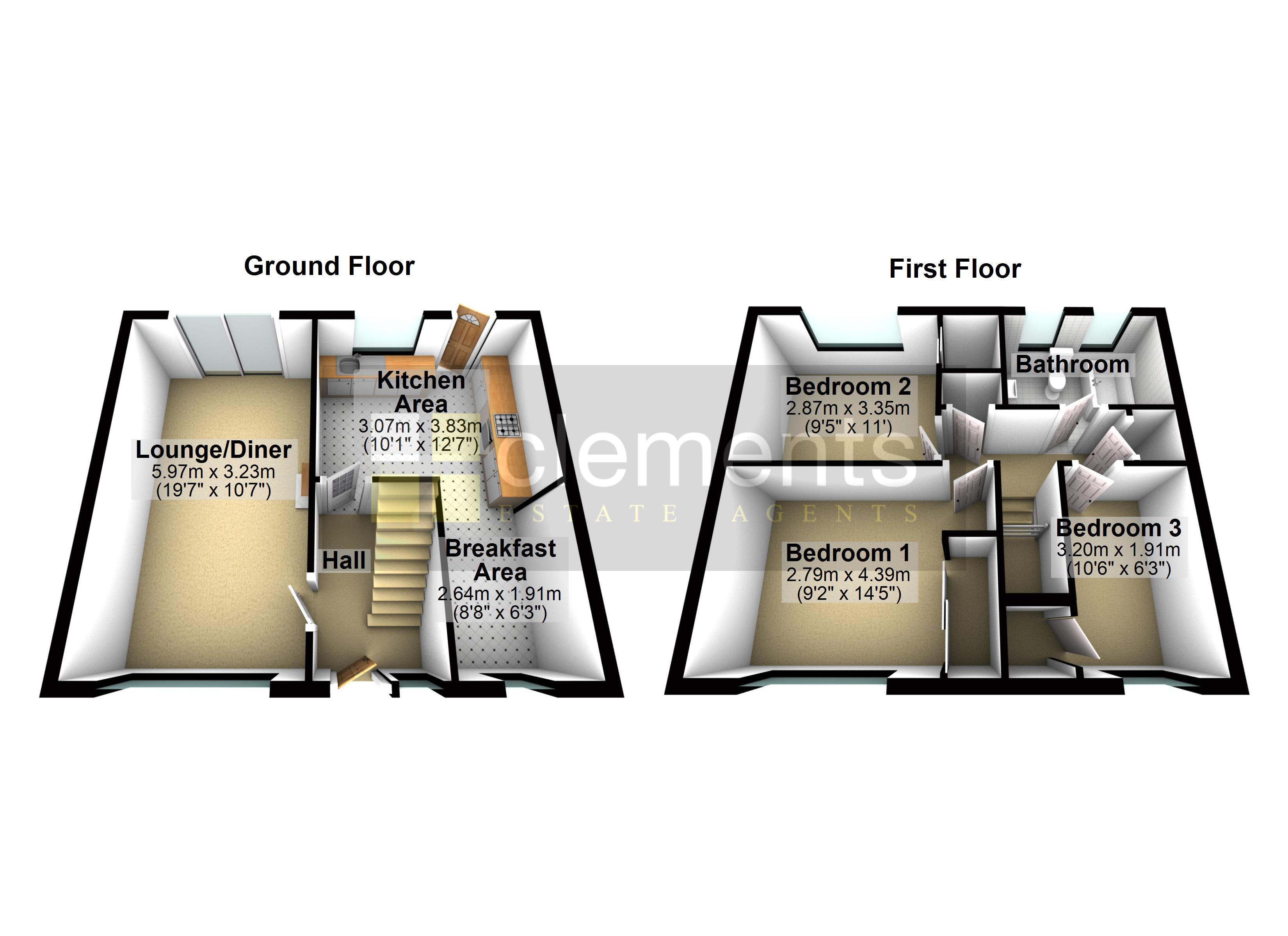 3 Bedrooms Terraced house for sale in Barnacres Road, Hemel Hempstead HP3