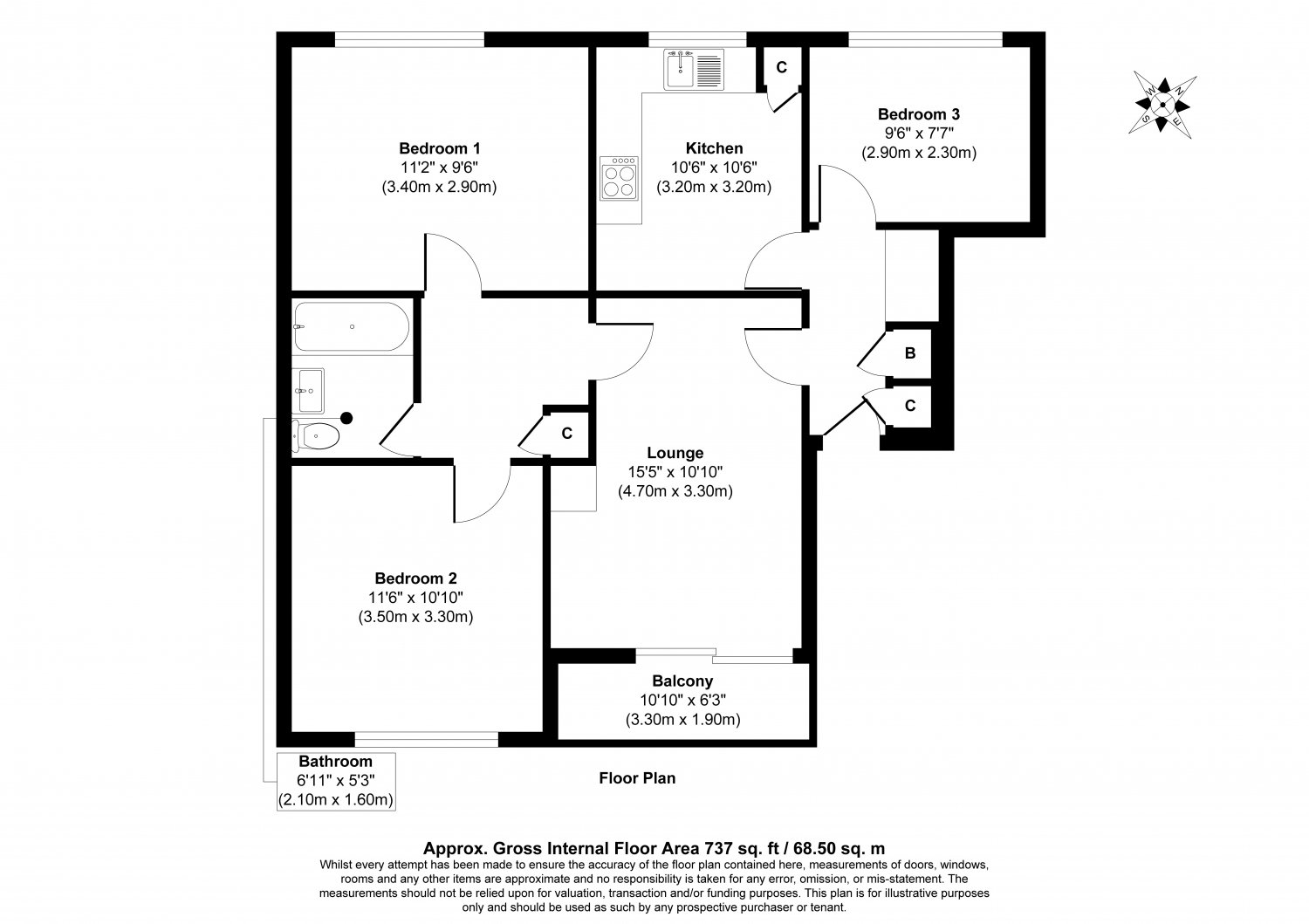 Jesse Hughes Court, Bath floorplan