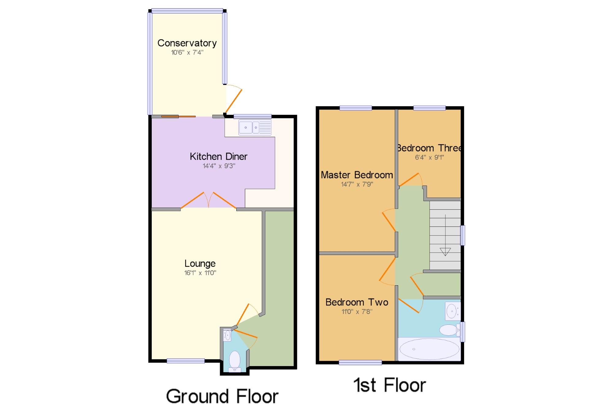 3 Bedrooms Semi-detached house for sale in Williams Way, Flitwicks, Beds, Bedfordshire MK45