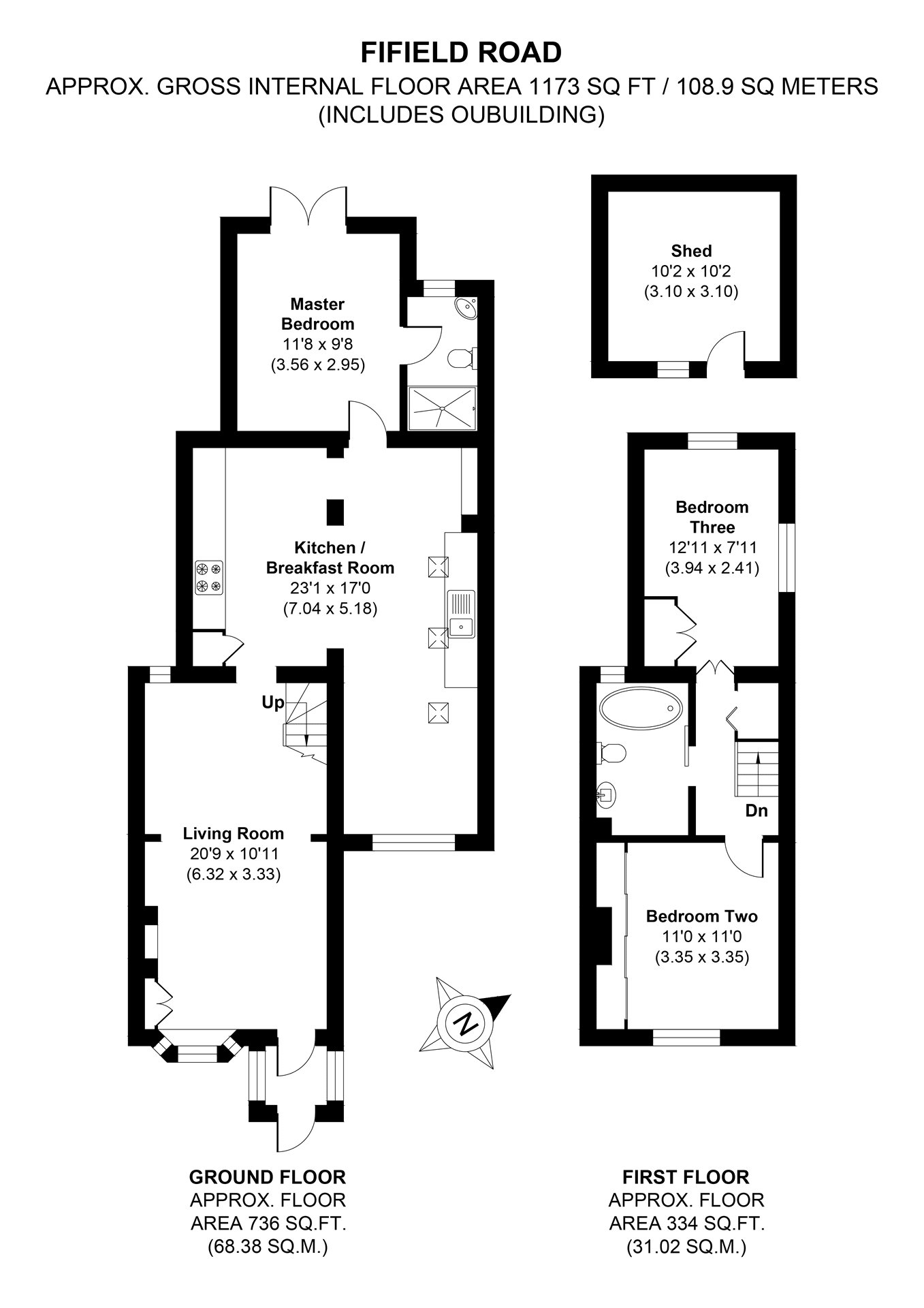 1 Stratton Cottages,, Fifield Road, Maidenhead floorplan