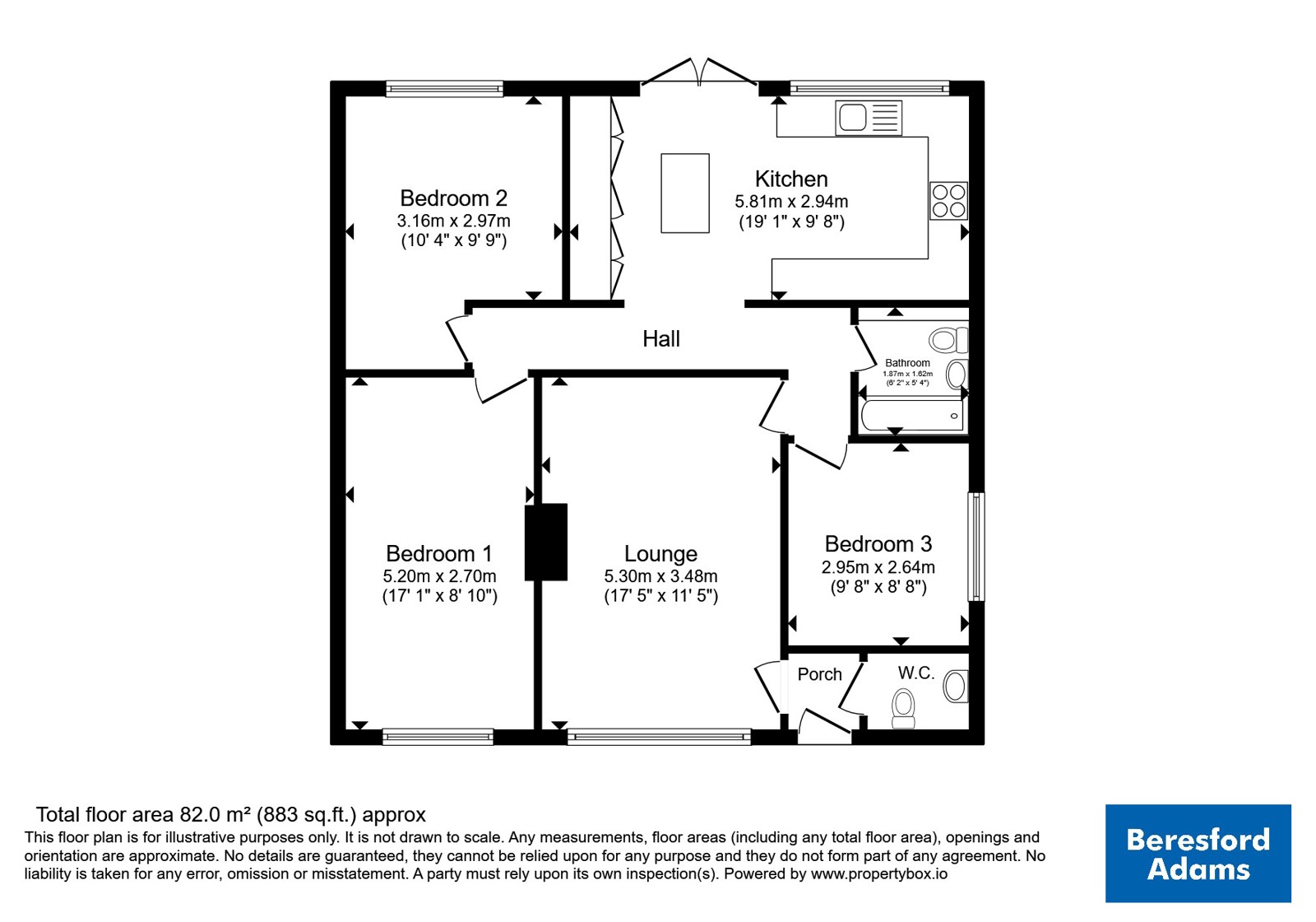 7, Greythorne Close, Wrexham floorplan