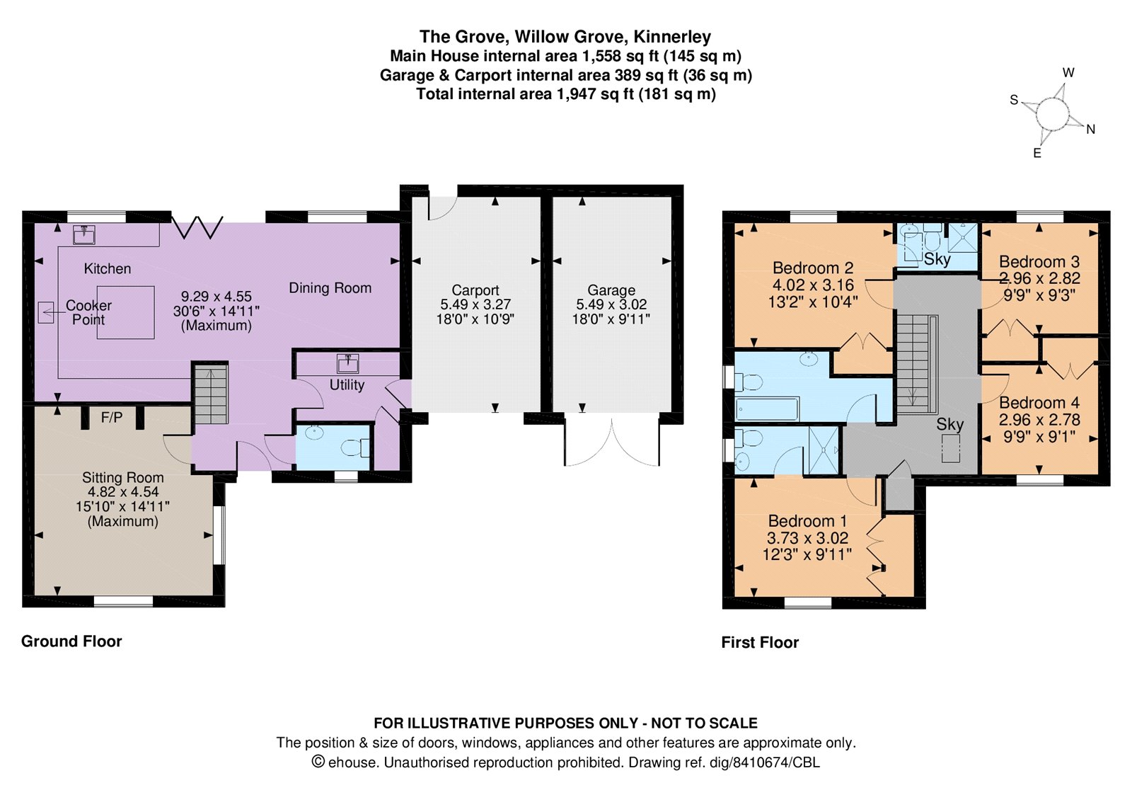 Willow Grove, Kinnerley, Shropshire SY10, 4 bedroom detached house for