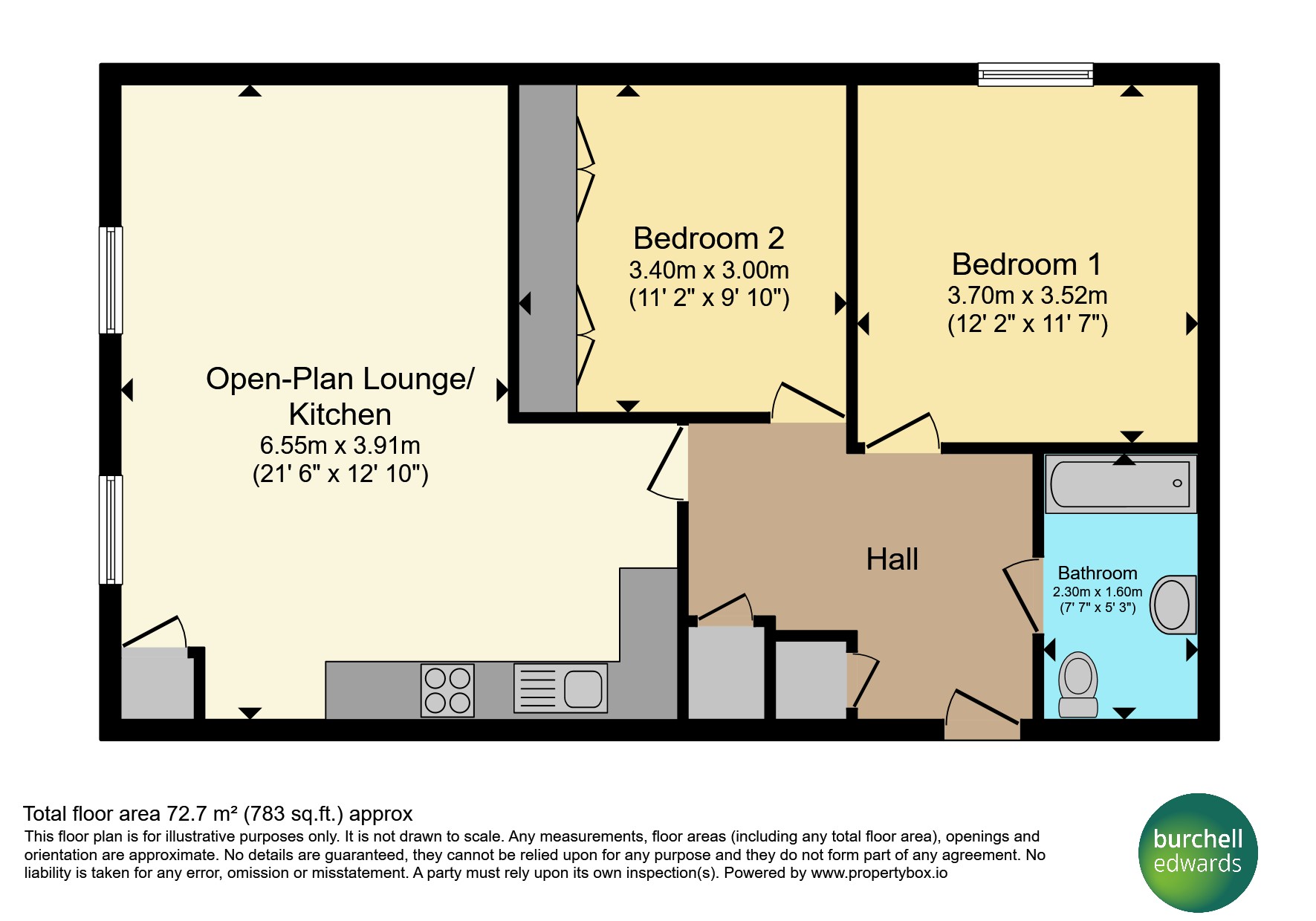Apartment 205, 7, Ownall Road, Birmingham floorplan