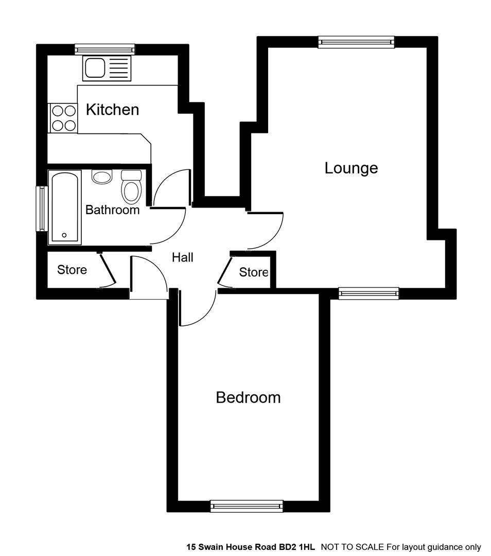 1 Bedrooms Flat to rent in Swain House Road, Bradford BD2