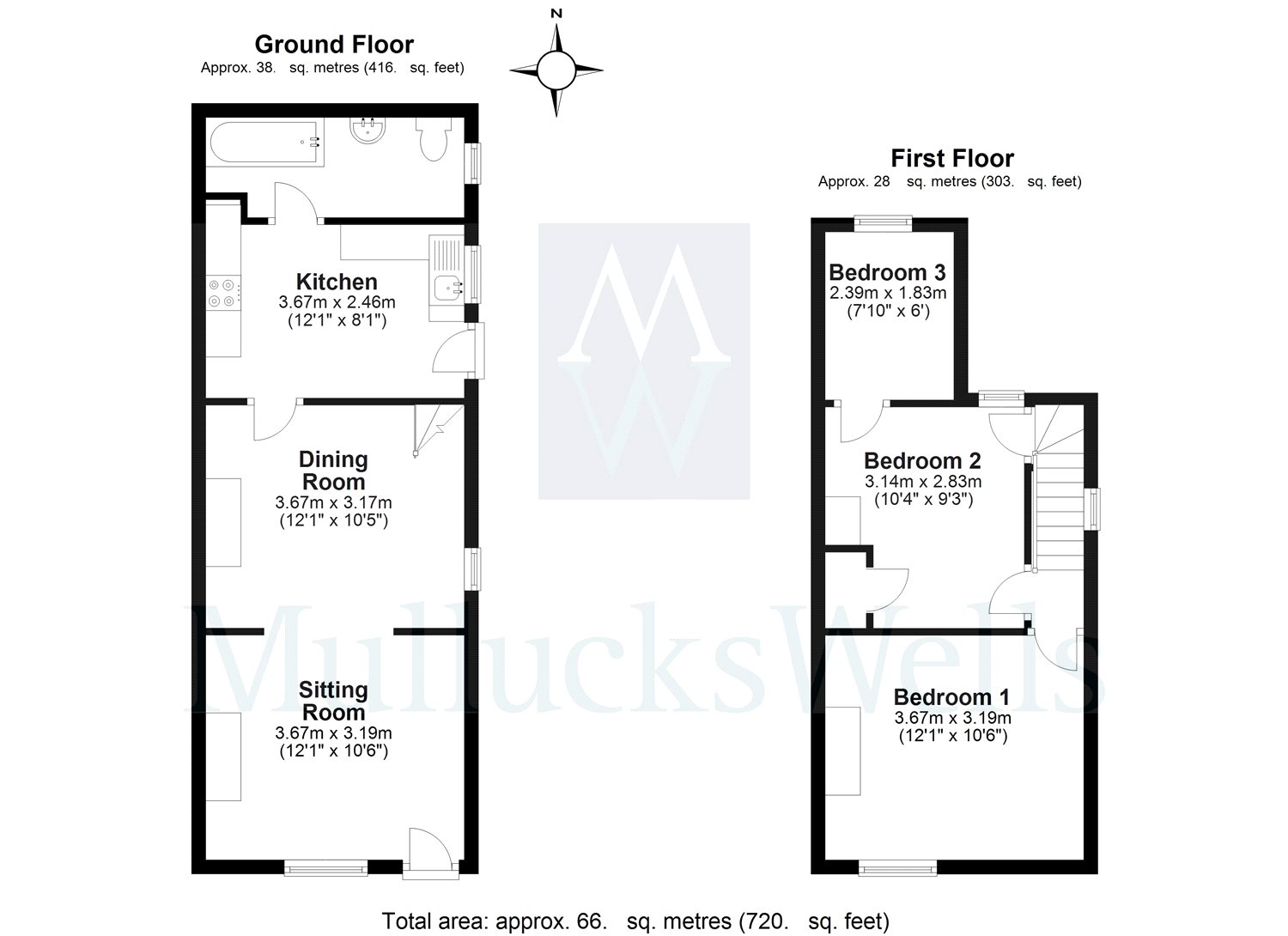 3 Bedrooms Terraced house for sale in Grove Hill, Stansted, Essex CM24