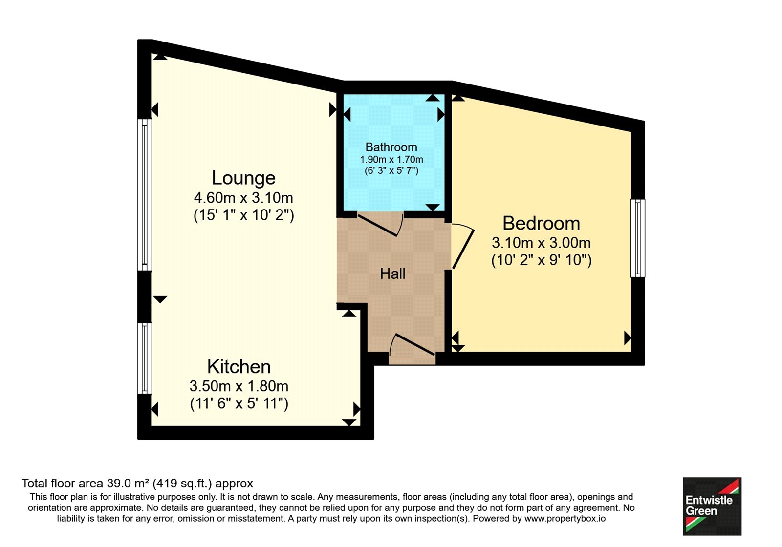 Apartment 9, St. James Fold,, Roman Road, Lancashire floorplan
