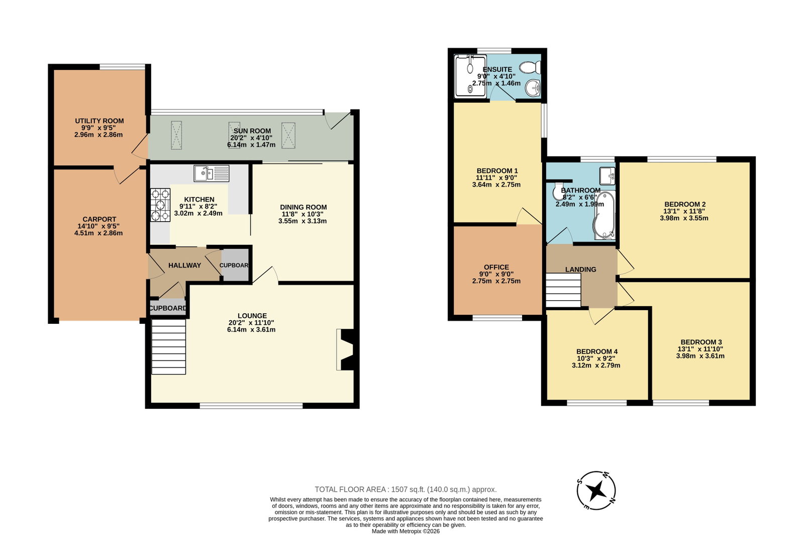 60, Dayton Close, Plymouth floorplan