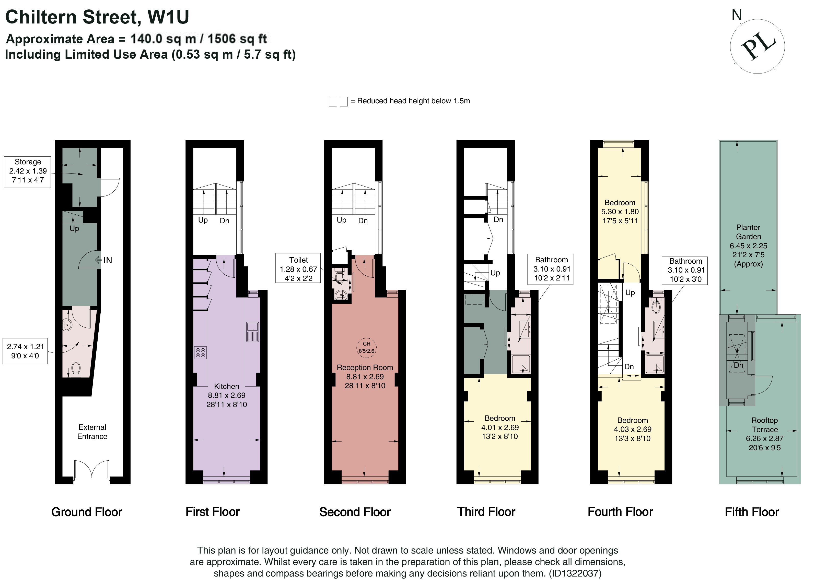 86, Chiltern Street, London floorplan