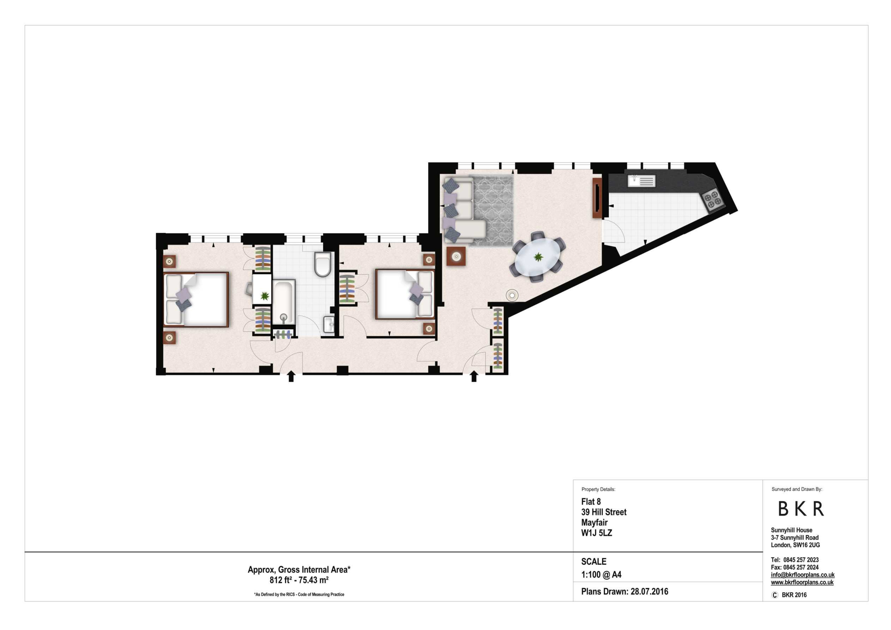 2 Bedrooms Flat to rent in Hill Street, Mayfair, London W1J