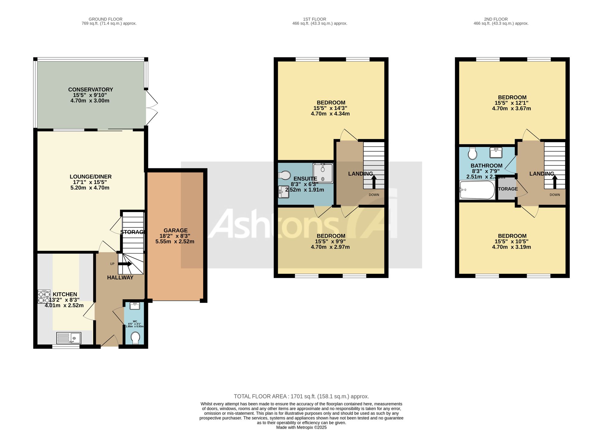 22 Bourchier Way, Warrington floorplan