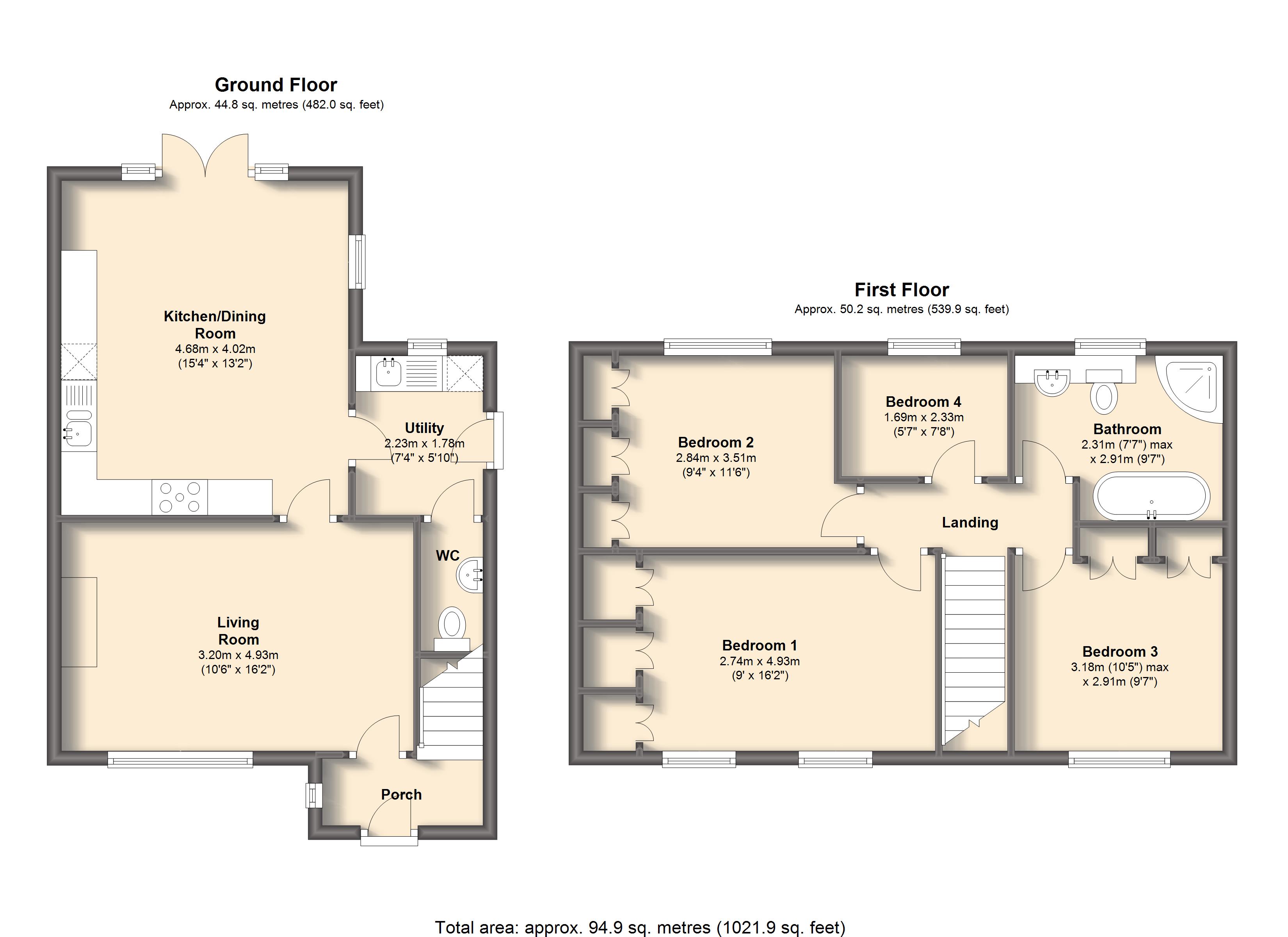 4 bed semidetached house for sale in Wythburn Road, Newbold
