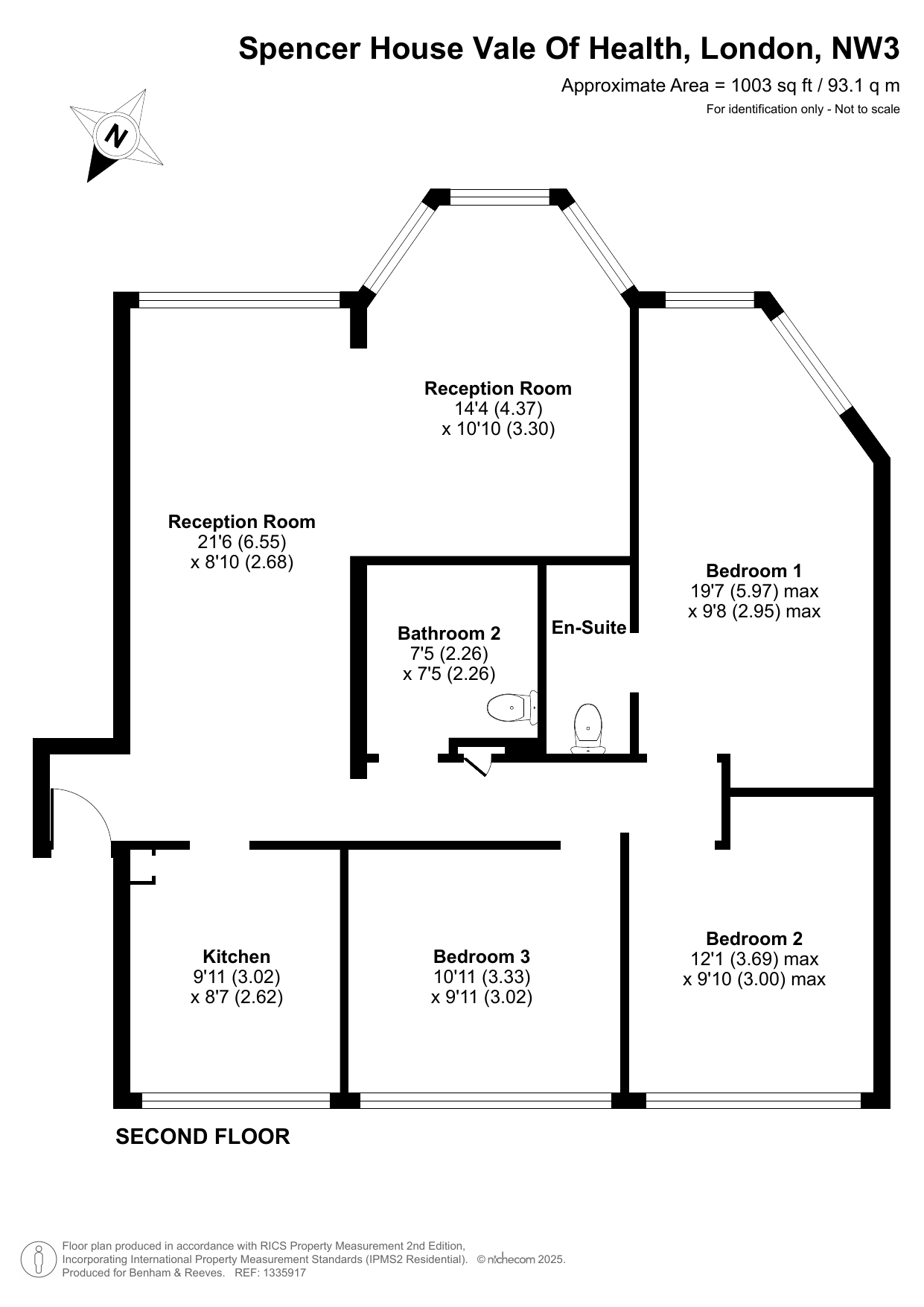 6 Spencer House,, Vale of Health, Hampstead floorplan
