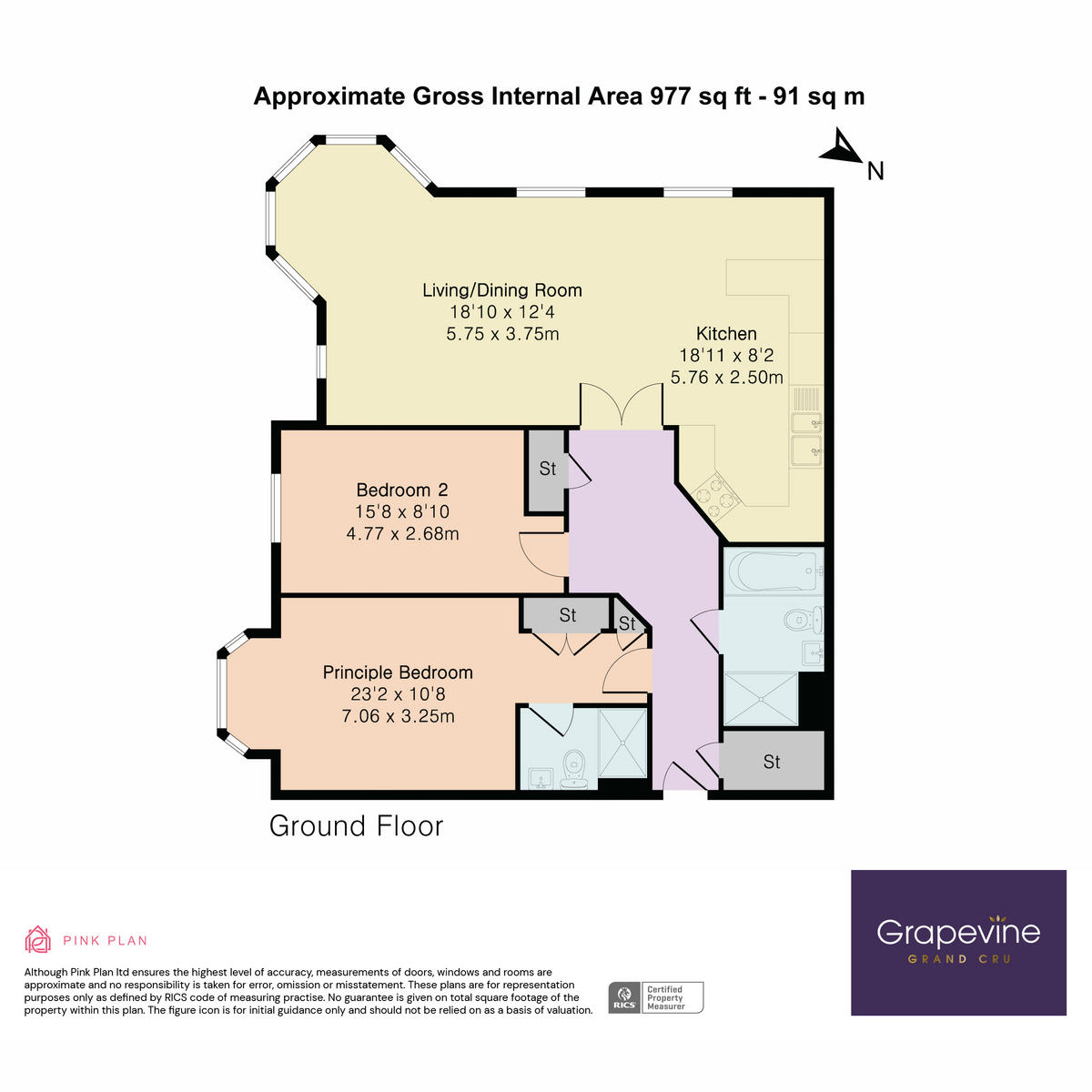Flat Flat 2, Dorndon House, School Road, Reading floorplan