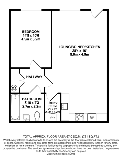 1 Bedrooms Flat to rent in Charrington Place, St.Albans AL1