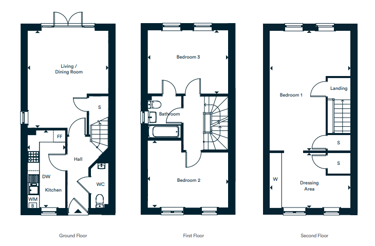 plot_97_50_share_3_bedroom, Beagle Road, Cambridge floorplan