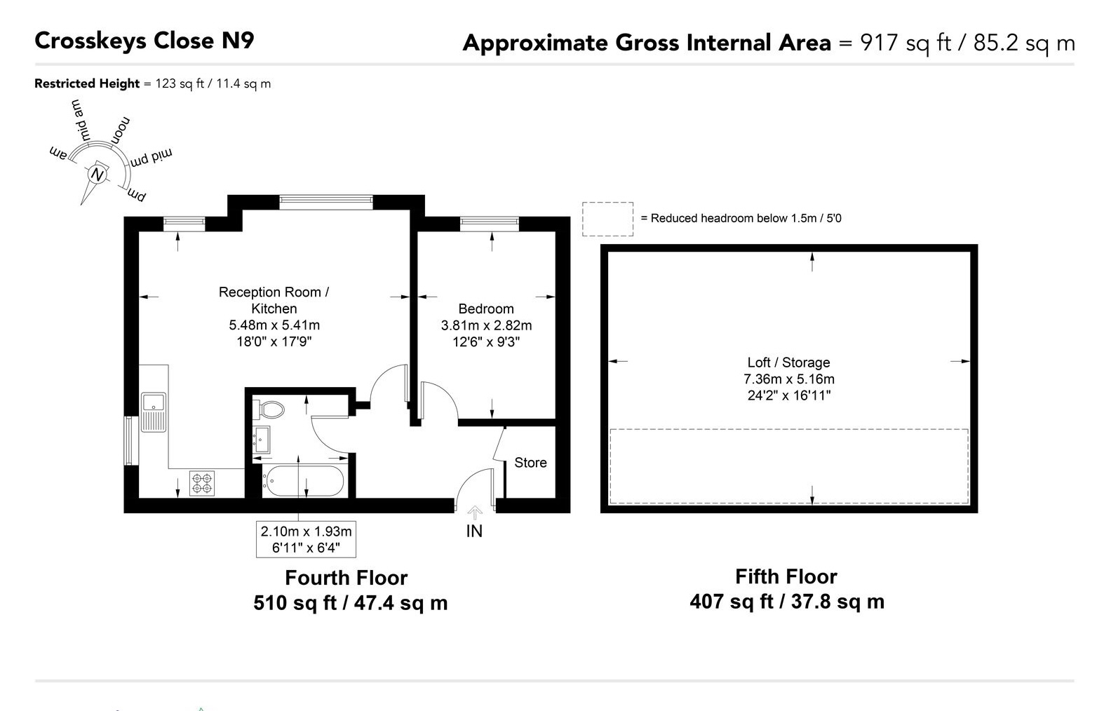 42 Cross Keys Close, Edmonton floorplan
