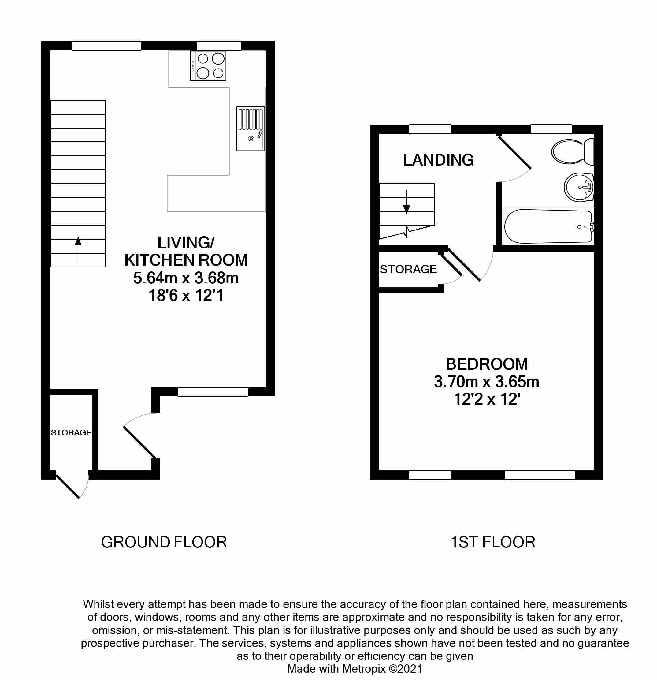Heronfield, Englefield Green, Egham, Surrey TW20, 1 bedroom end terrace