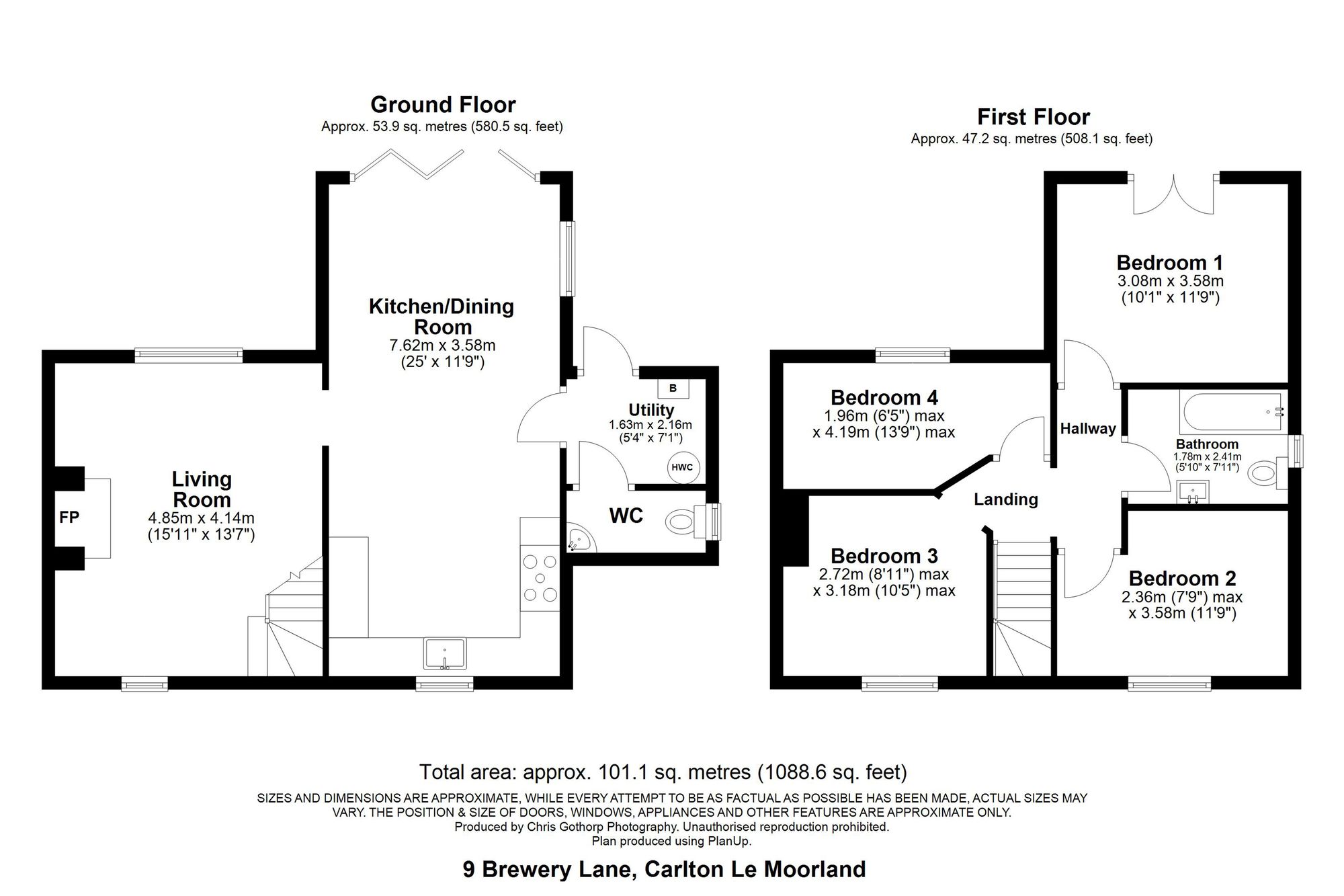 9 Brewery Lane, Lincoln floorplan