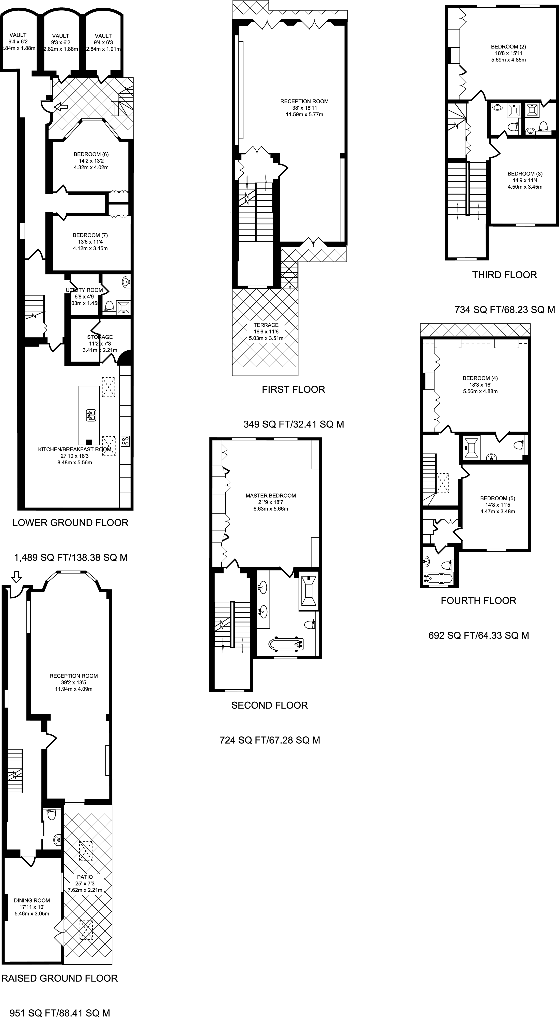 5 Bedrooms  to rent in Queensberry Place, South Kensington SW7