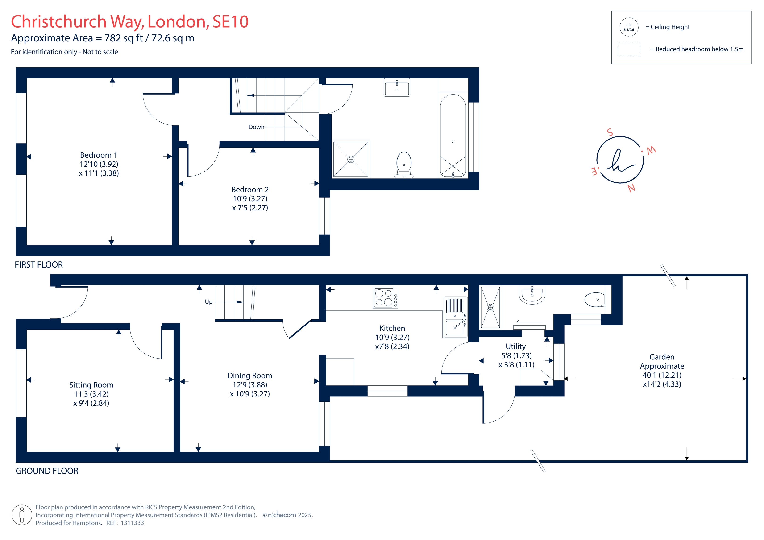 106, Christchurch Way, London floorplan