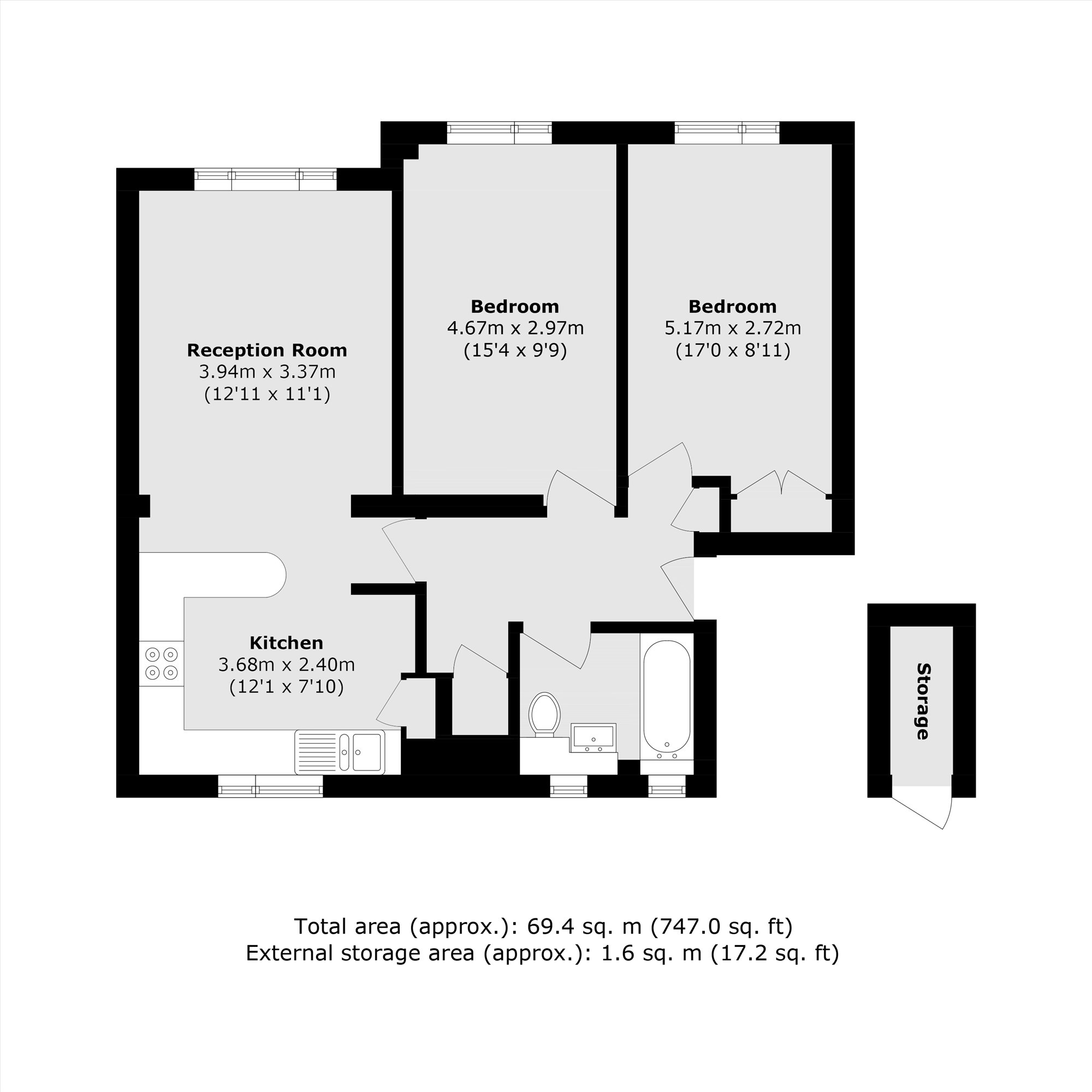 Walpole Road, Teddington floorplan