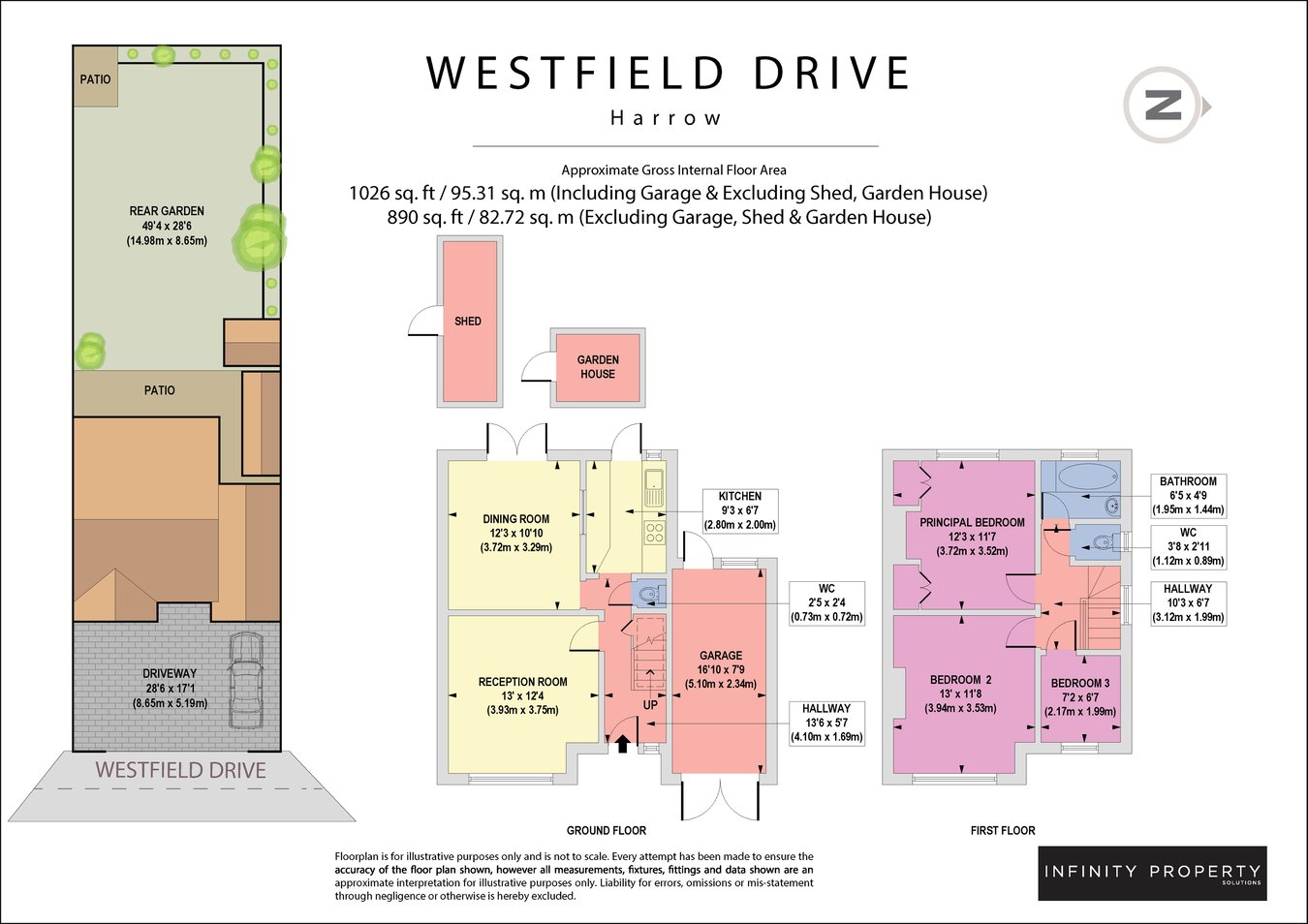 3, Westfield Drive, Harrow floorplan