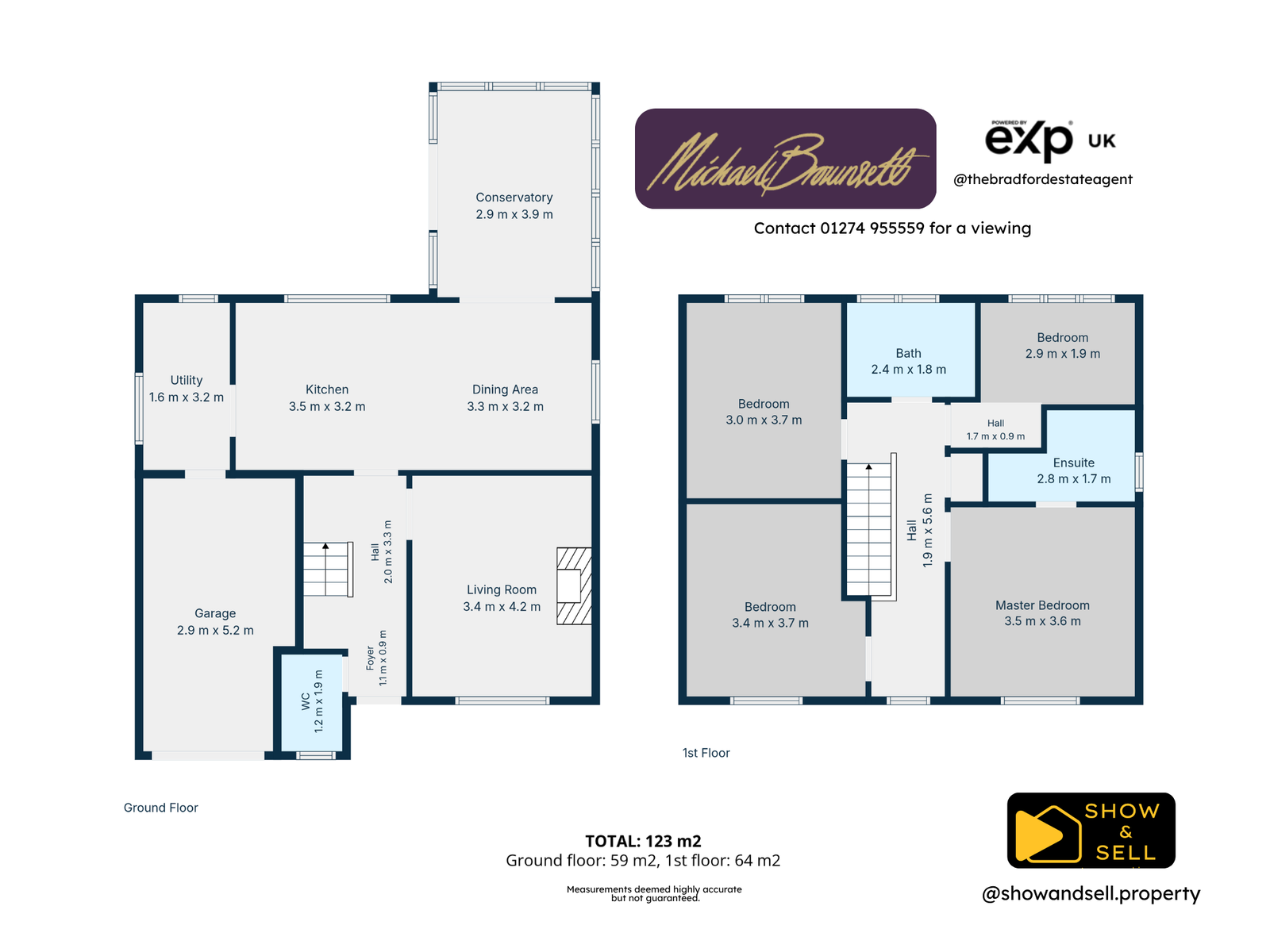 16, Micklethwaite Drive, Bradford floorplan