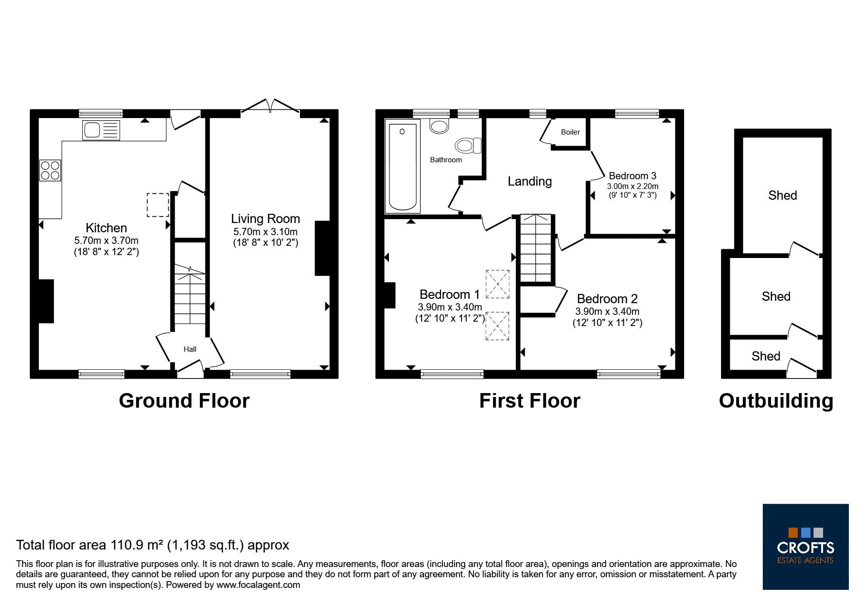 150, Monks Dyke Road, Louth floorplan