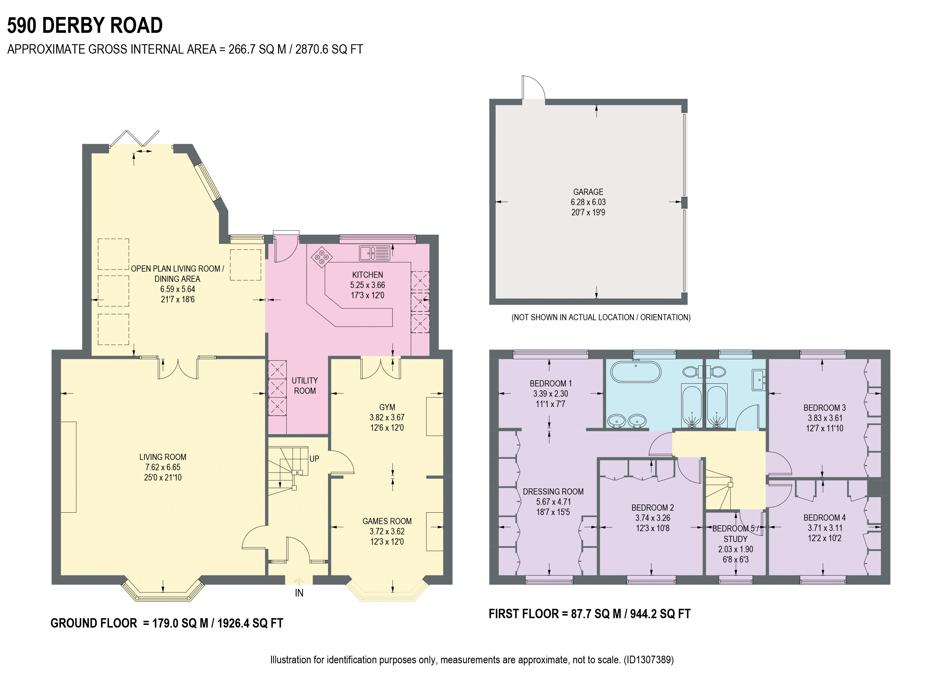 590, Derby Road, Chesterfield floorplan