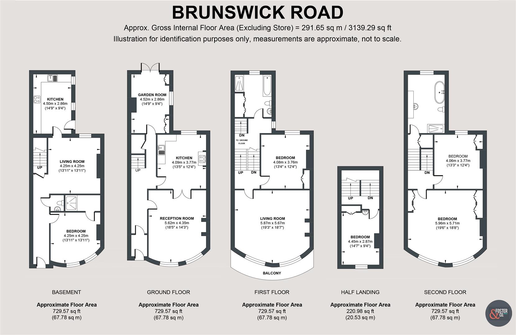 52, Brunswick Road, Hove floorplan